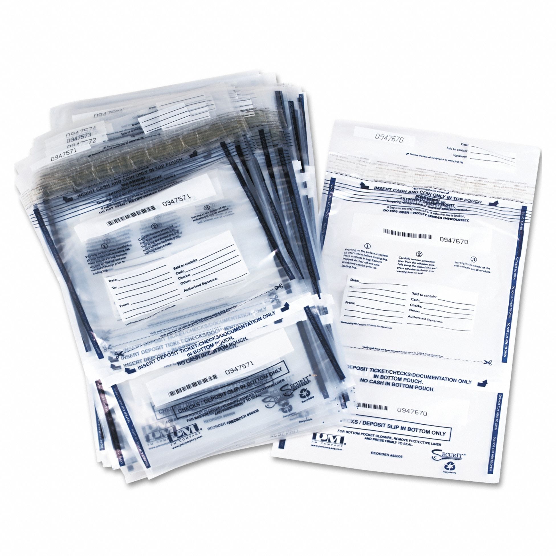 Deposit Bags: 100 PK