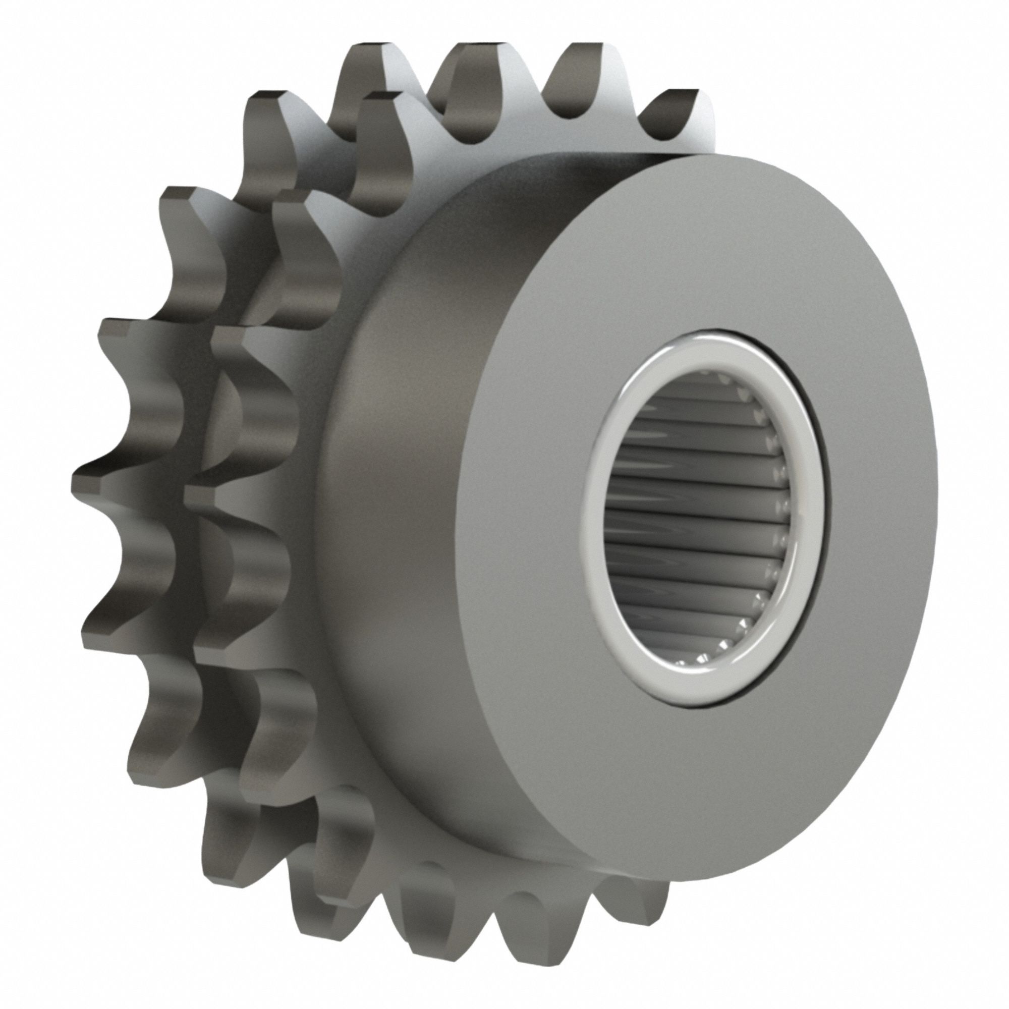 BREWER MACHINE & GEAR Idler Sprocket: For 100 Chain Size, Steel, 11 Teeth, 5.01 in Outside Dia. (MPN D100B11F). Key specifications — Bearing Type: Needle Roller; Brand: BREWER MACHINE & GEAR; Bore System of Measurement: Inch.