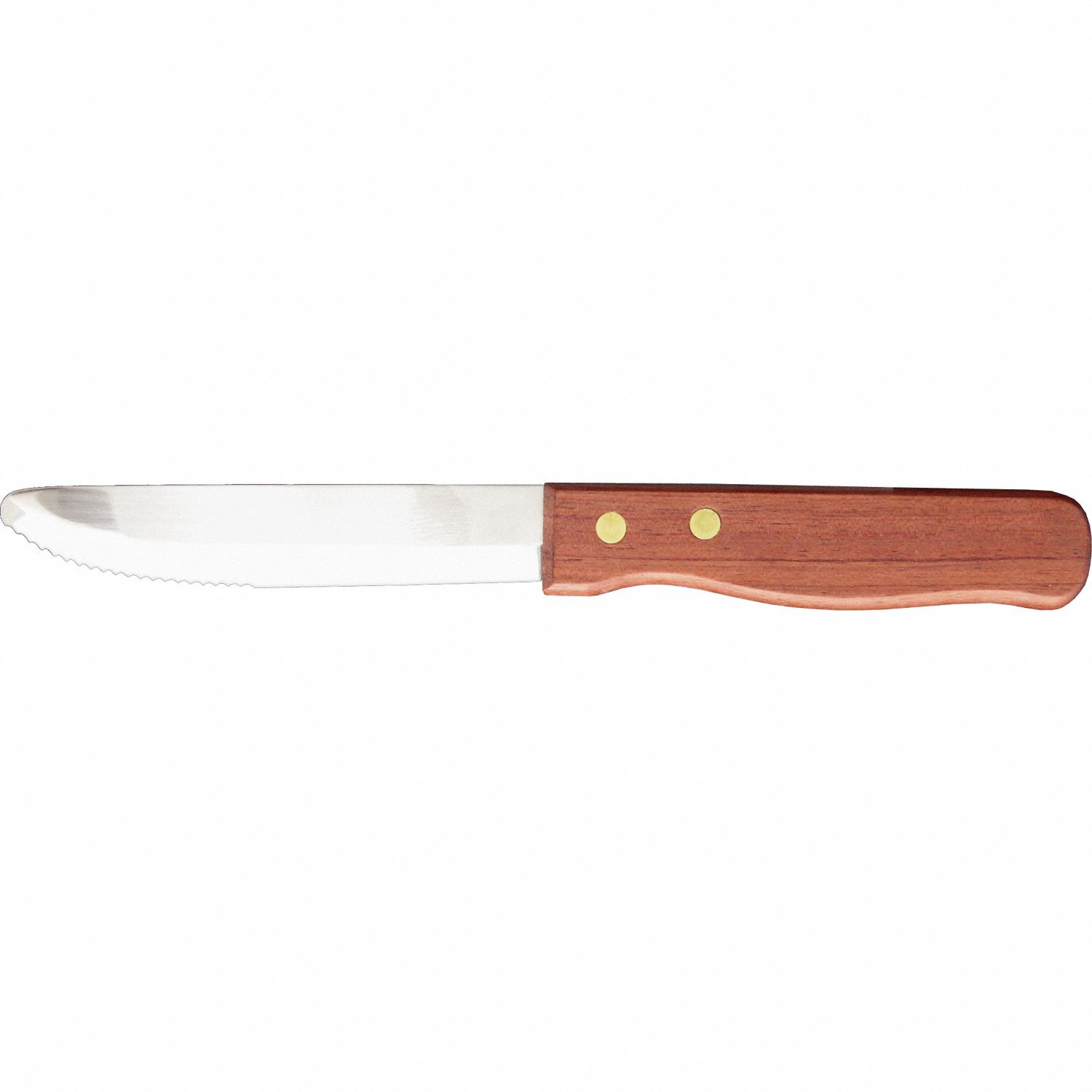 Steak Knife: Steak, Rosewood/Stainless Steel, 9 7/8 in Overall Lg, Rosewood
