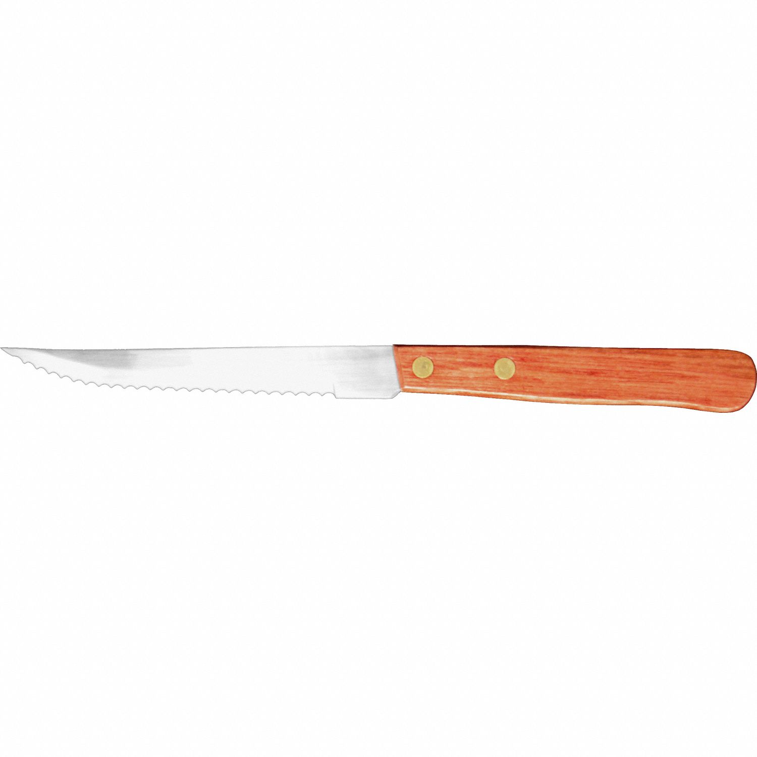 Steak Knife: Steak, Rosewood/Stainless Steel, 8 1/2 in Overall Lg, Rosewood