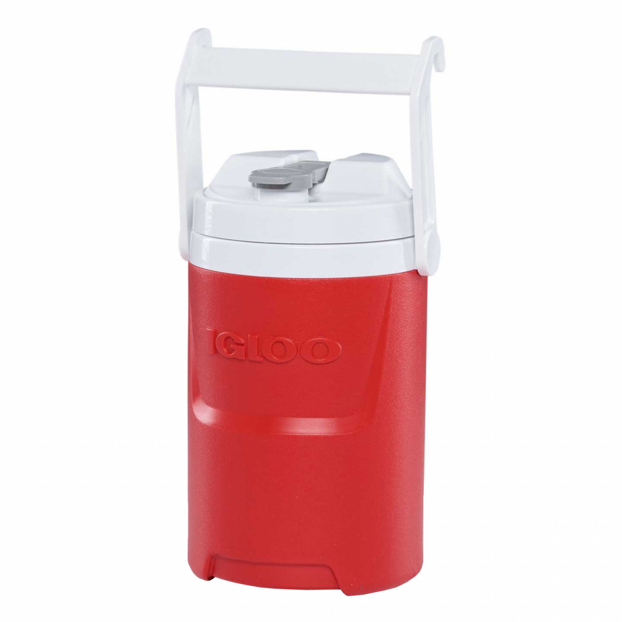 DRINK COOLER,1/2 GAL,RED/WHITE