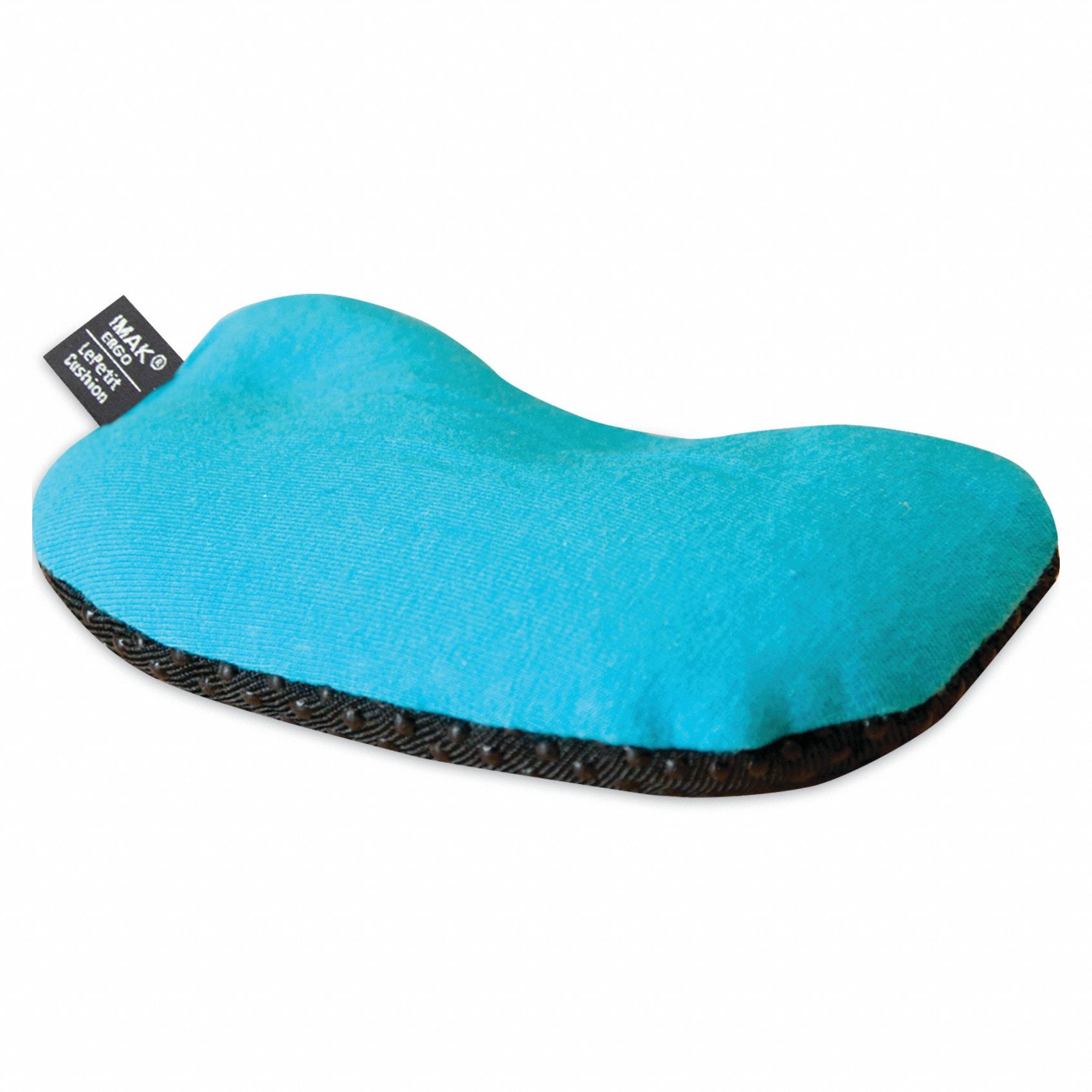 Wrist Rest: Blue, Cotton Lycra/ergoBeads(TM), 4 1/4 in Lg, 3/4 in Ht, 2 1/2 in Wd