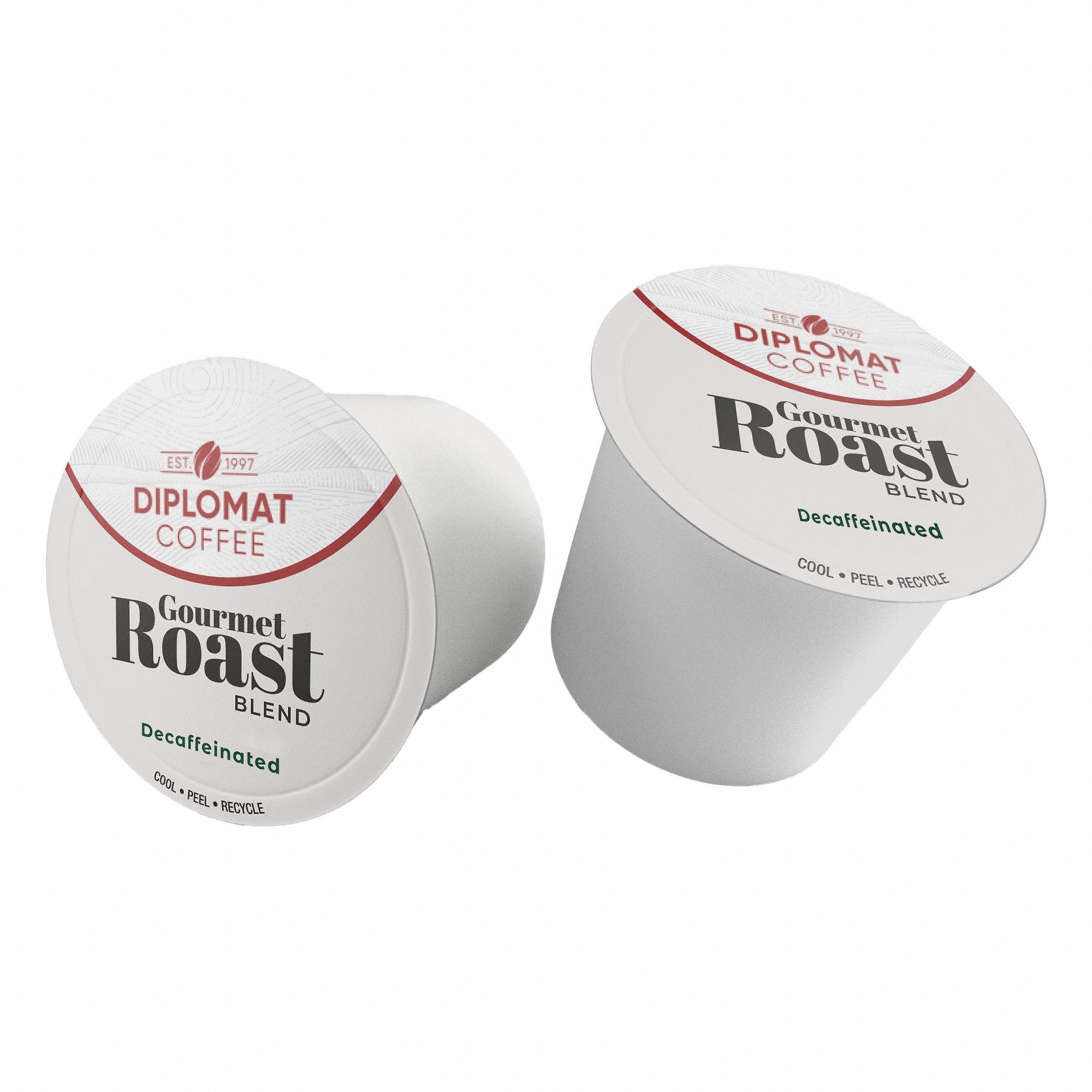 Coffee: Arabica, Single Serve Cup Beverage Pack, Dark, Decaffeinated, Ground