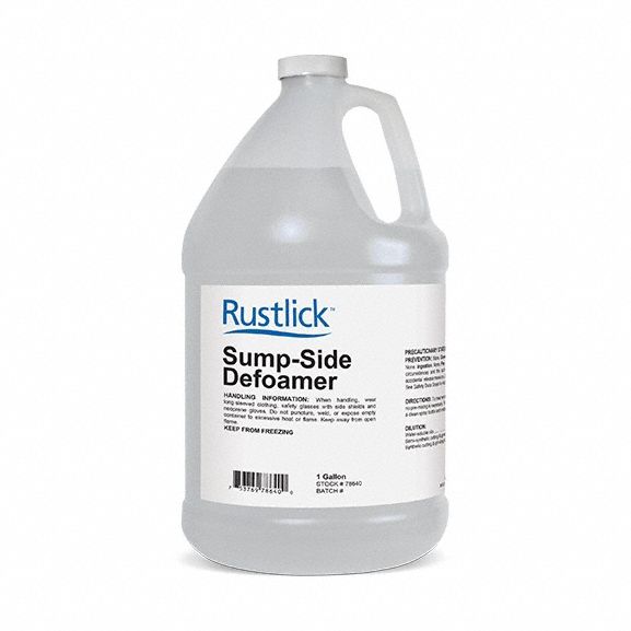 CARPET CLEANER DEFOAMER, JUG, 1 GALLON CAPACITY, LIQUID, UNSCENTED