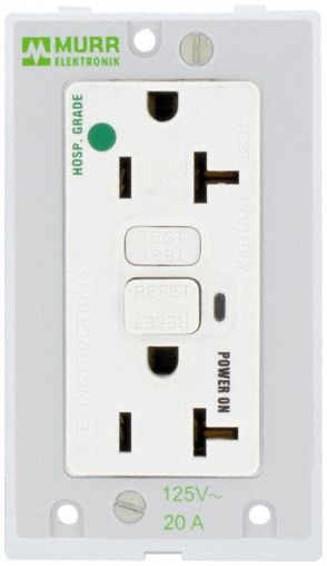 Socket Insert: (2) NEMA 5-20 GFCI, 125 V AC Socket Volt Rating, 51 mm x 88 mm