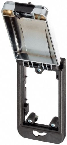 MURRELEKTRONIK Modlink single frame: 1-Way Mounting Frame, Black Nylon Housing, Gray ABS Lid, IP65