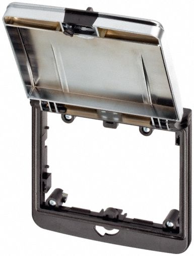 MURRELEKTRONIK Modlink double frame: 2-Way Mounting Frame, Black Nylon Housing, Gray ABS Lid, IP65