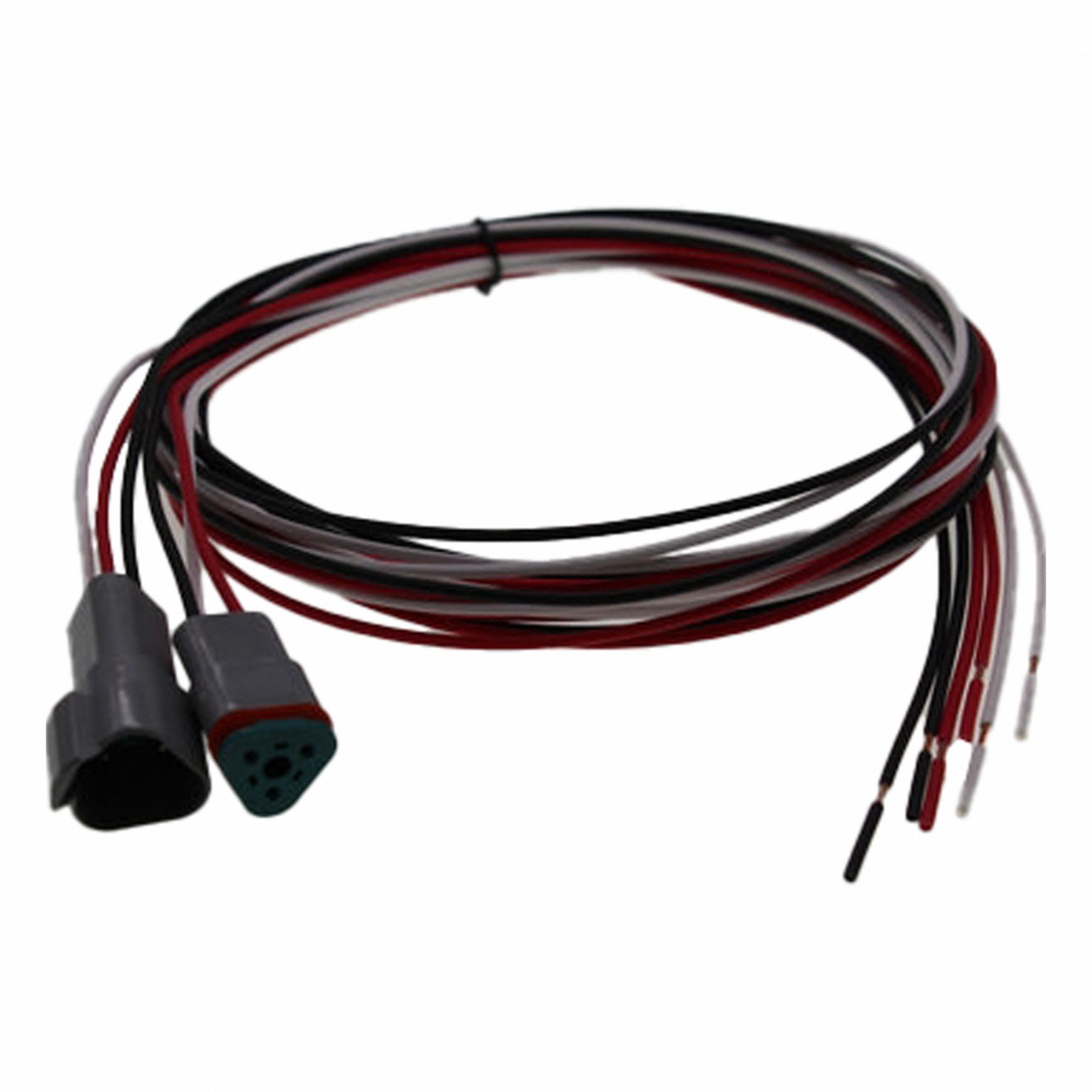 Connector: Deutsch DT, 3 Poles, 72 in Wire Lead Lg, 13 A, 50V DC