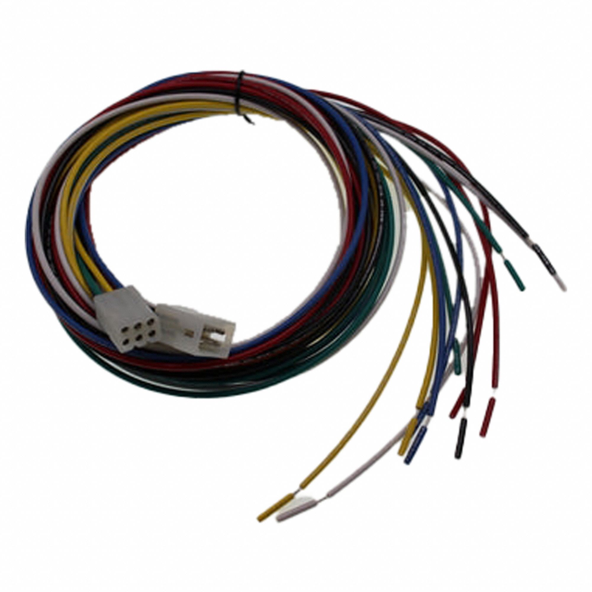 Connector: Molex, .093, 6 Poles, 48 in Wire Lead Lg, 7 A, 250V AC