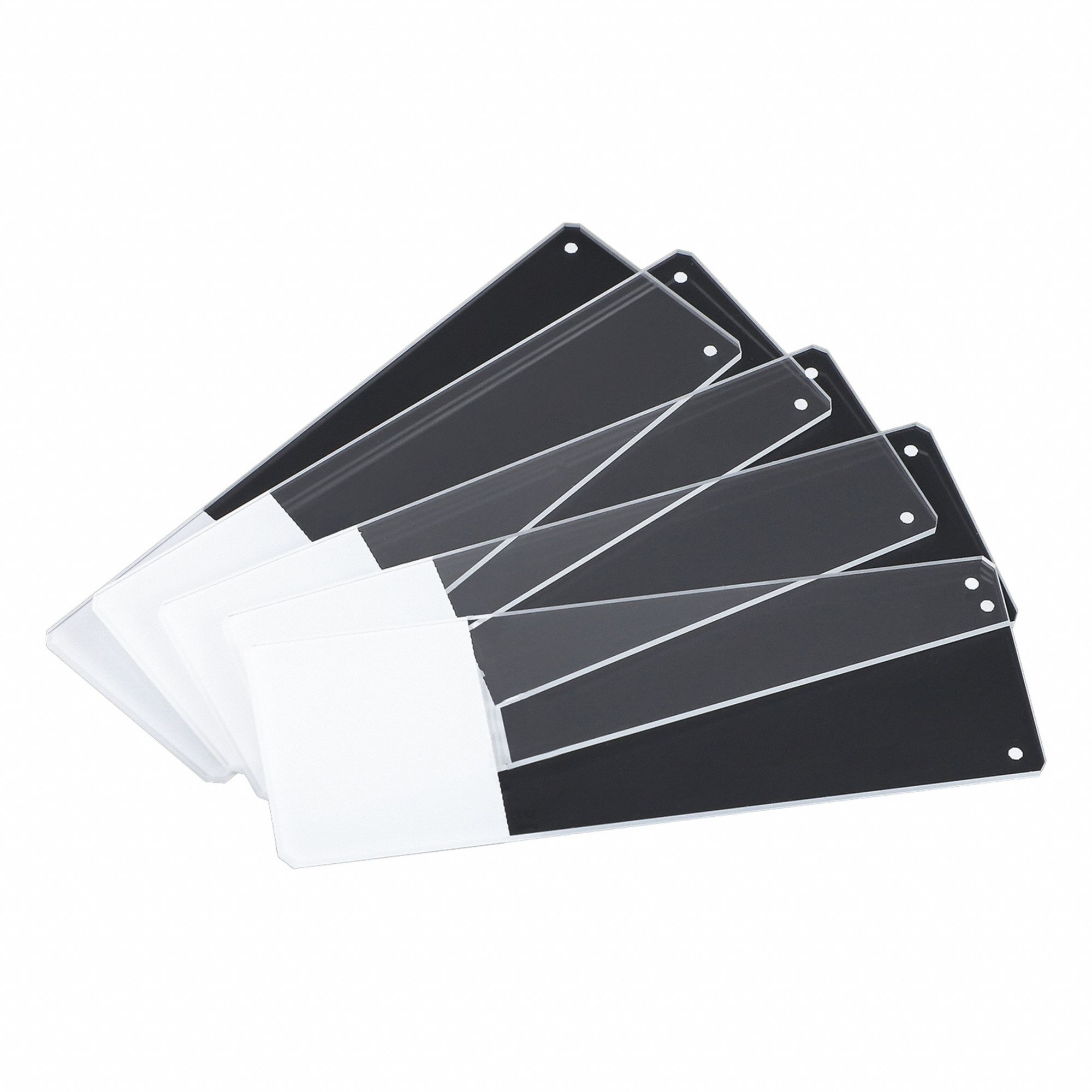 Microscope Slide: White Glass, 75 mm Overall Lg, 25 mm Overall Wd, White, 1 mm Thick, Ground