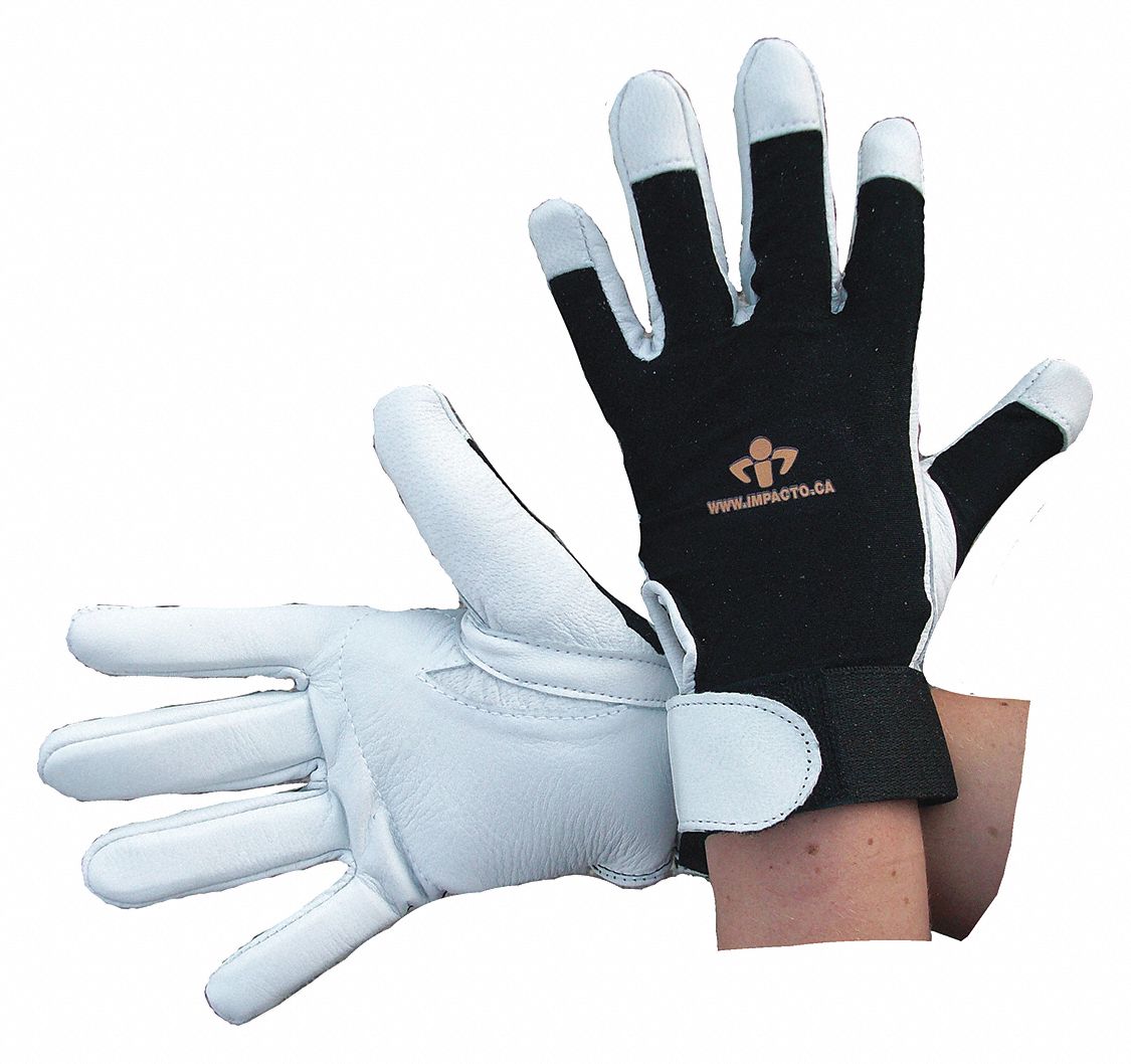413-30 GLOVES, L, SOFT PEARL LEATHER, VEP, HOOK-AND-LOOP CUFF, CE, EN 420