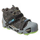 UNISEX HIKE TRACTION CLEATS, M, SIZE 8½ TO 12/7½ TO 10, TPE, GREY/GREEN, STEEL TOE