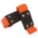 HEX PIN STYLE STEEL CLEATS, UNIVERSAL, UNISEX, BLACK/ORANGE