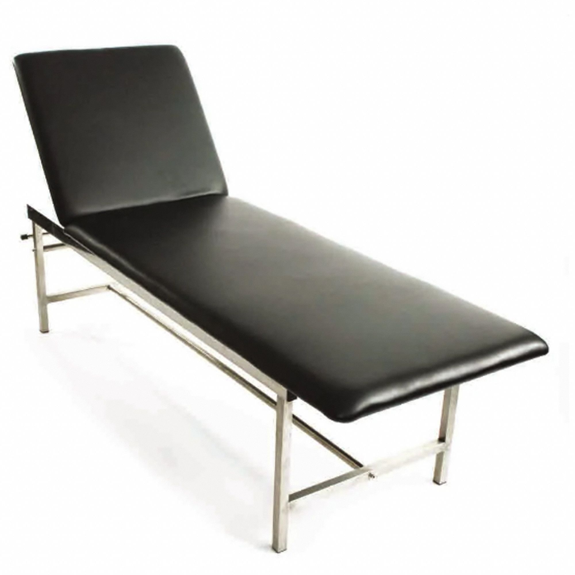 EMERGENCY TREATMENT COUCH, WEIGHT CAP 350 LB, BLACK, 75 X 23 X 19 IN, LEATHER