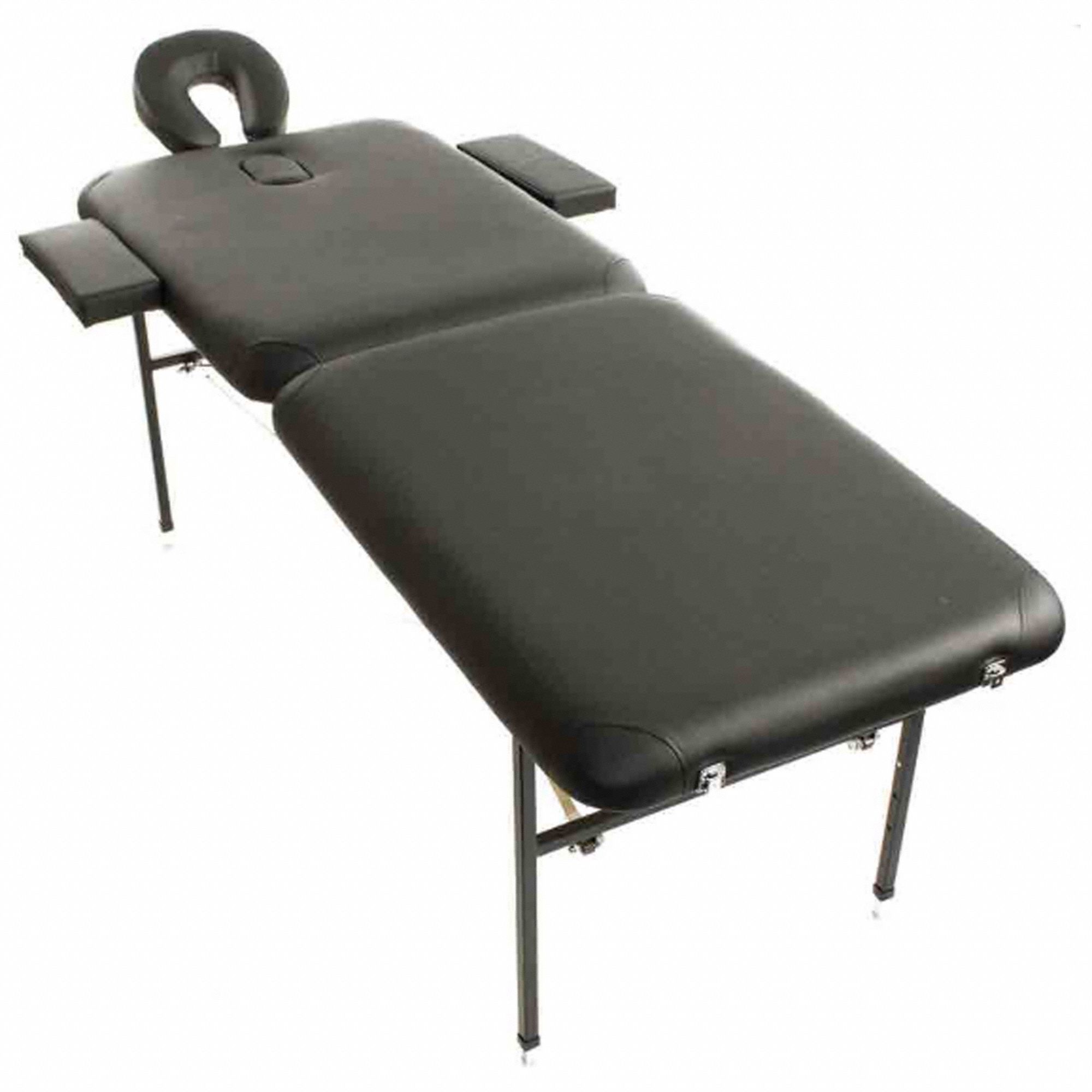 EMERGENCY TREATMENT COUCH, WEIGHT CAP 350 LB, BLACK, 85 X 85 X 34 IN, LEATHER