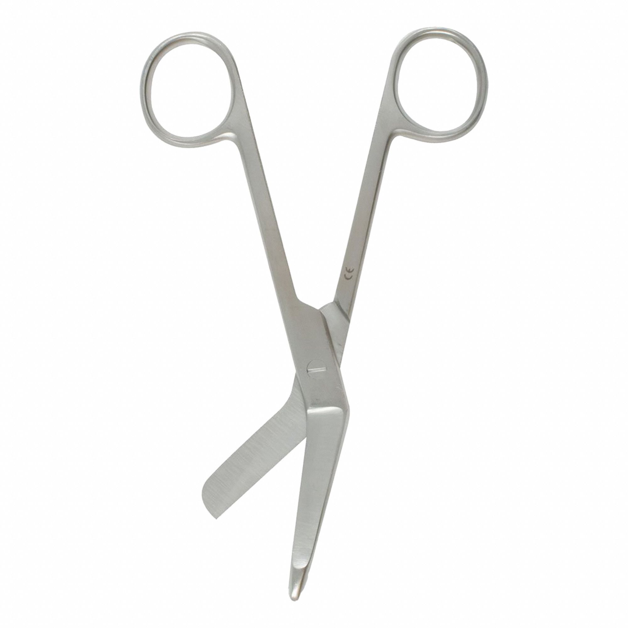 BANDAGE SCISSORS, BLUNT END, NON-DISPOSABLE, SILVER, 5 1/2 IN, STAINLESS STEEL