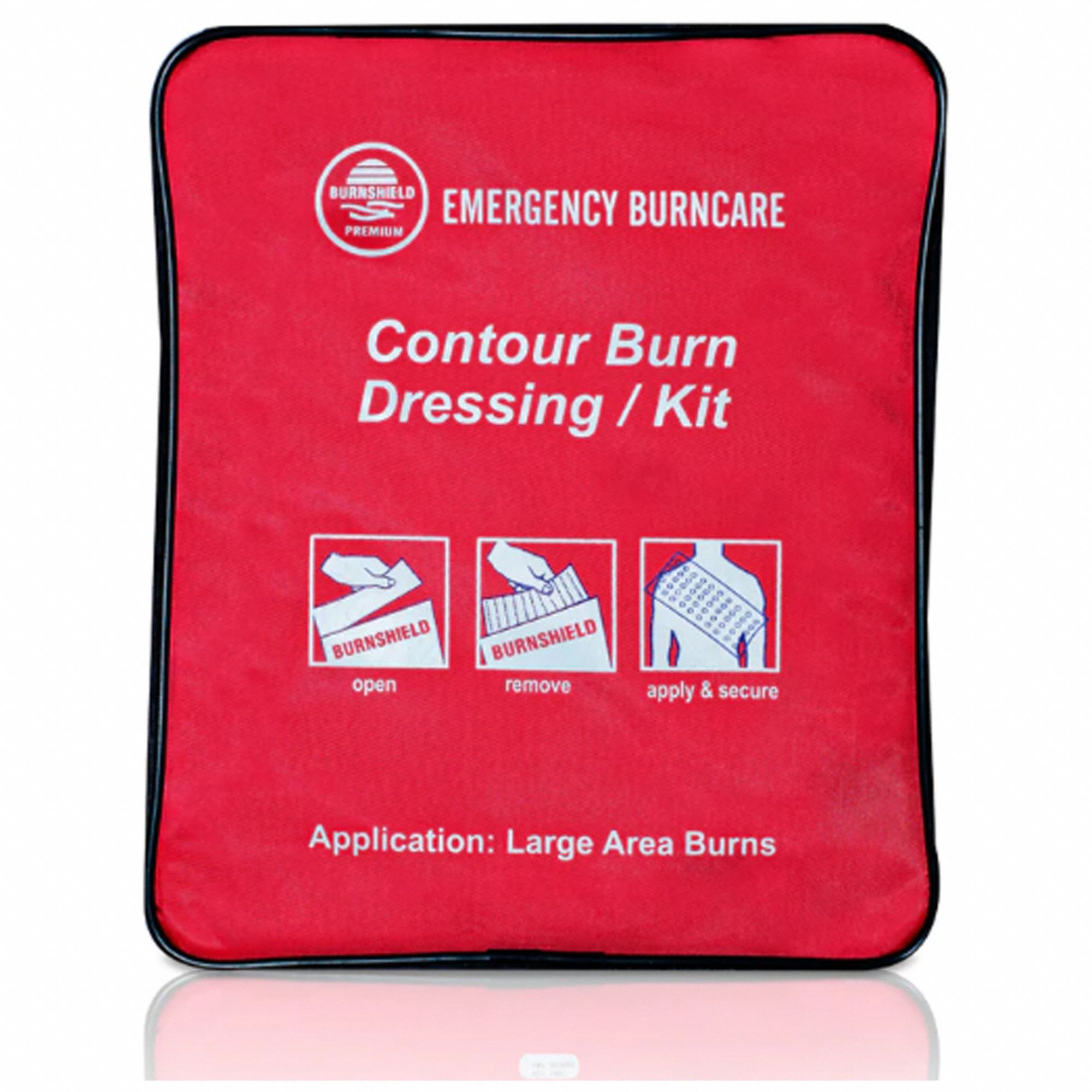 BODY BURN BLANKET, LARGE/FULL BODY, WHITE, 1 X 2 M, COTTON, PLASTIC BAG