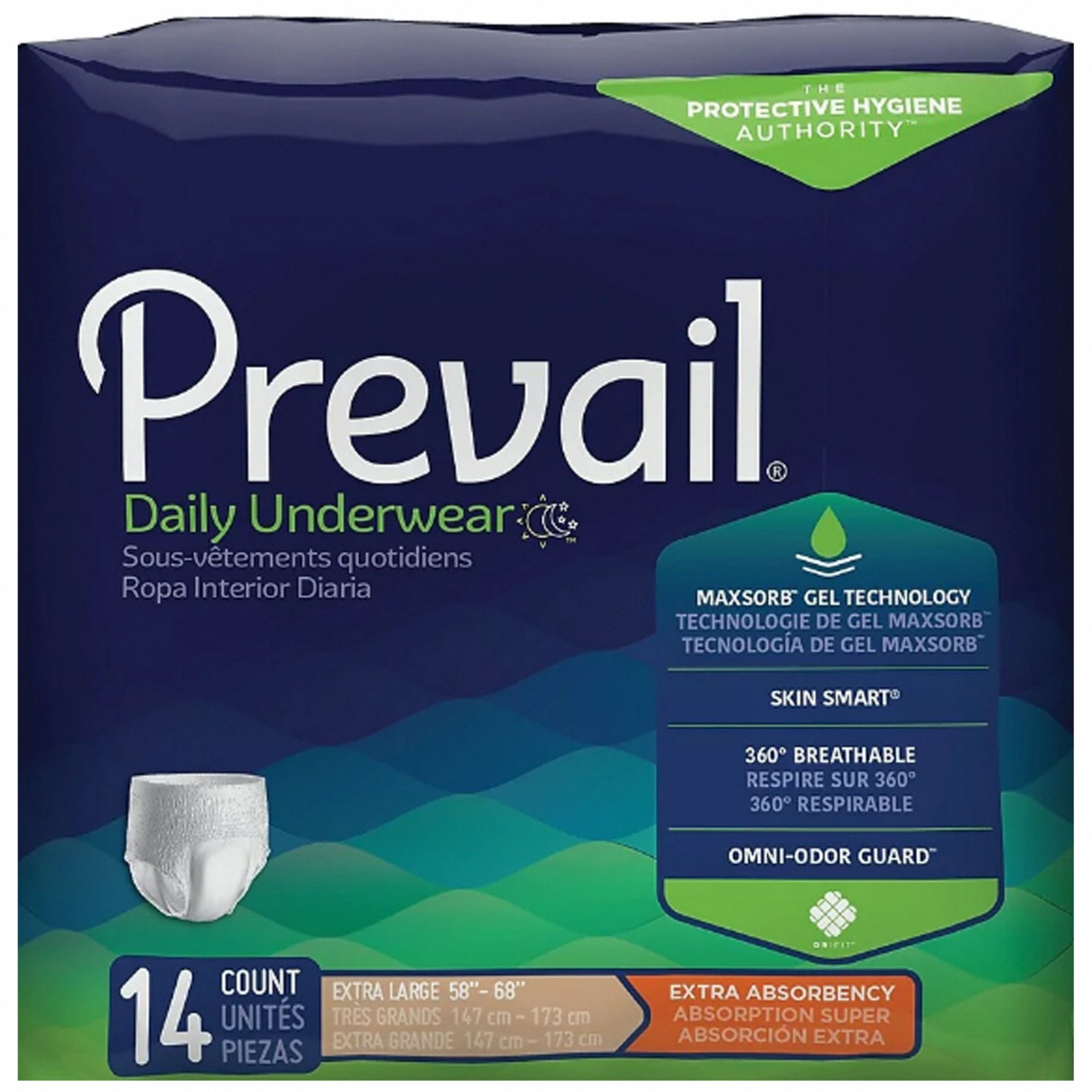 DISPOSABLE UNDERPADS, HYPOALLERGENIC, WHITE, 147-173 CM, PKG 14