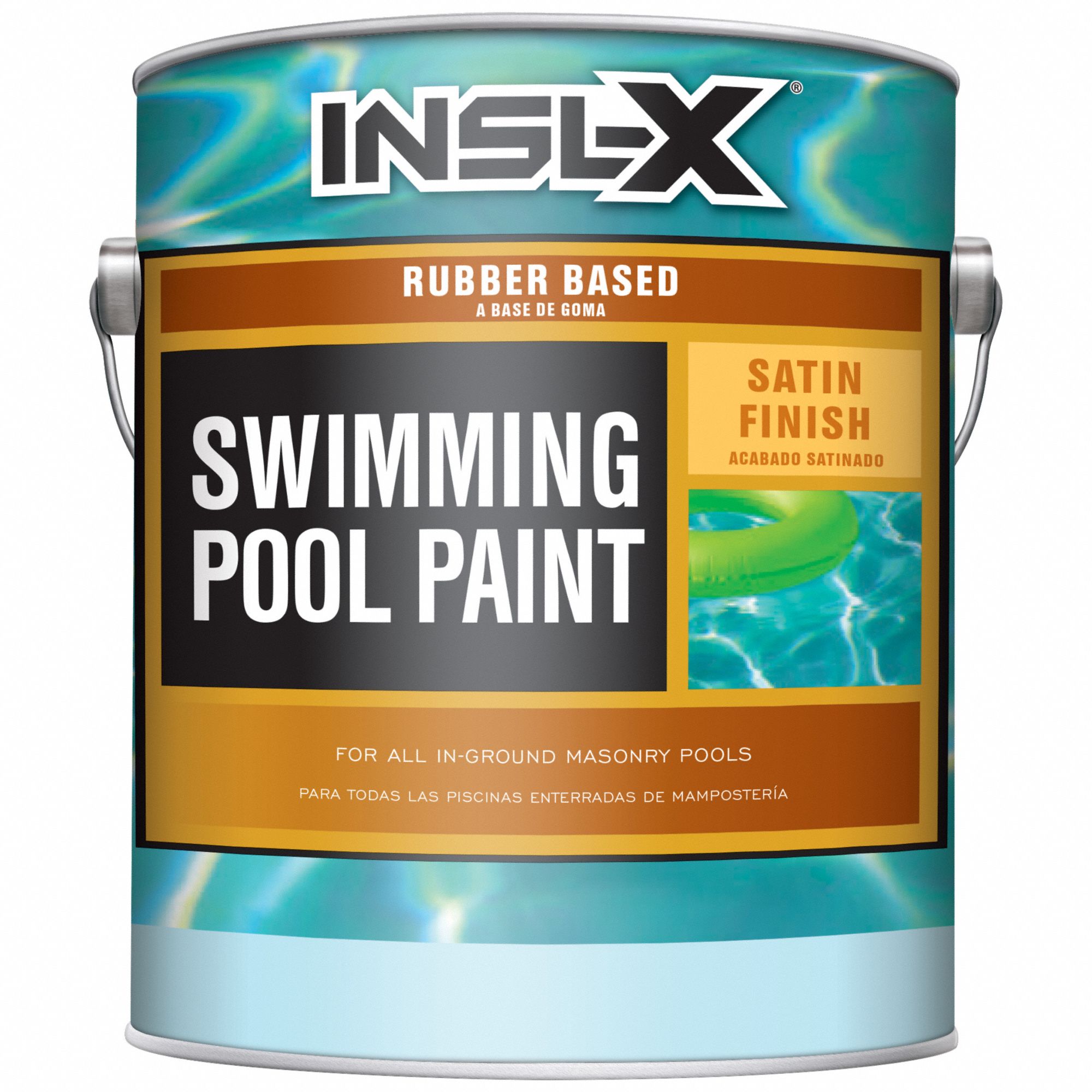 INSLX BY BENJAMIN MOORE, Synthetic Rubber, Aquamarine, Paint 49Y234