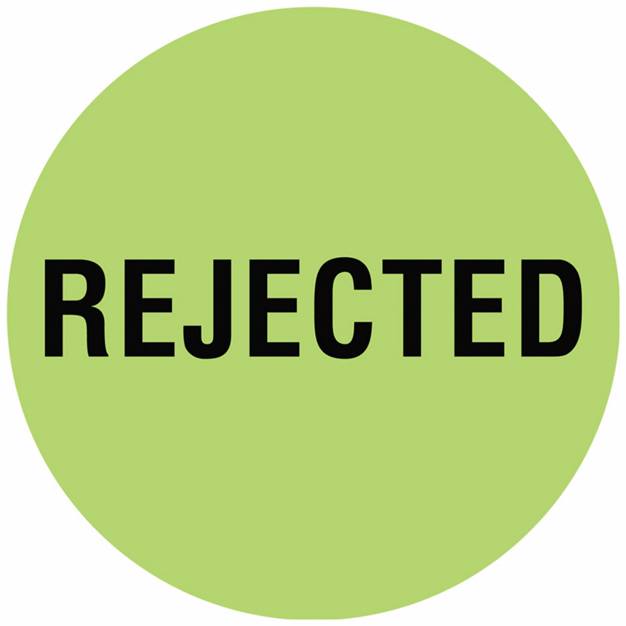 Inventory Label: 2 in Dia, Green, Circle, Paper, Indoor, English, RoHS, 1, 000 PK