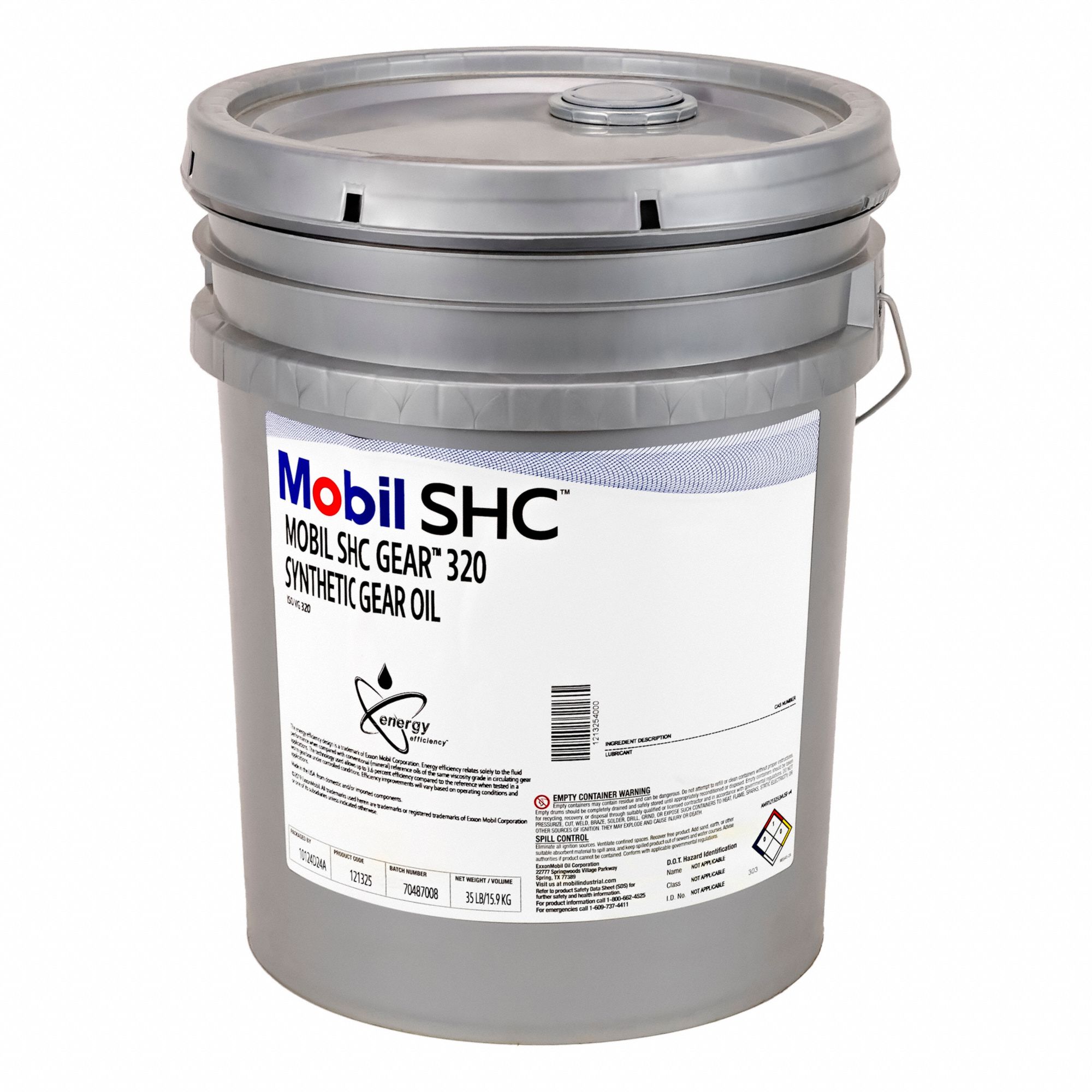 GEAR OIL, INDUSTRIAL, ISO VOC 320, POUR POINT -27 ° F, MAX TEMP 600 ° F, AMBER, 18.5 L