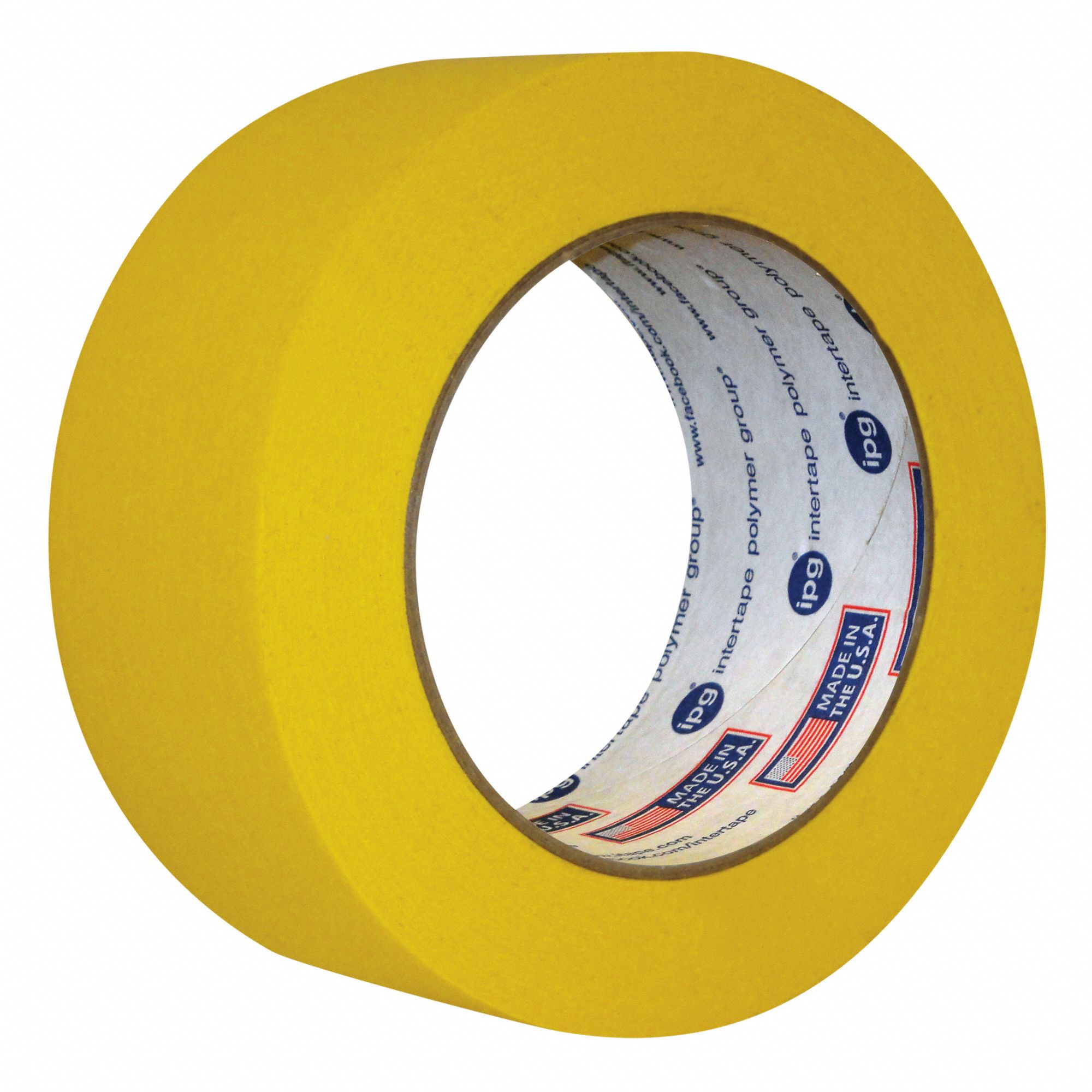 MASKING TAPE, 24 MM X 54.8 M, YELLOW, GENERAL PURPOSE, 40 °  F TO 150 °  F