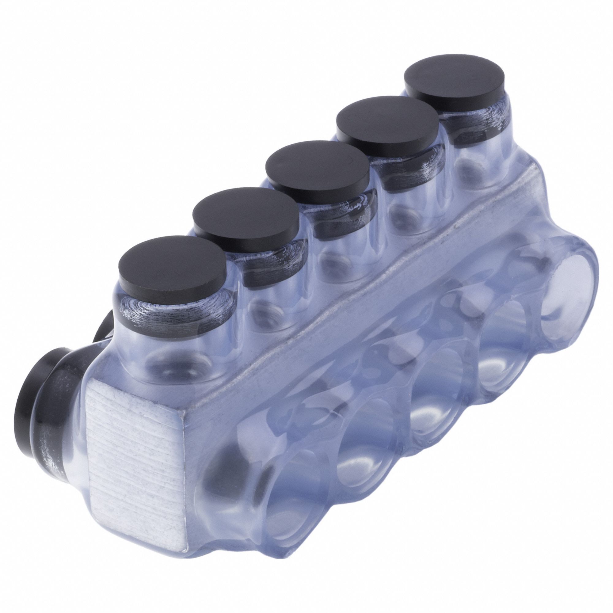 MultitapConnector, Alum, Clear, Hex, 5Port