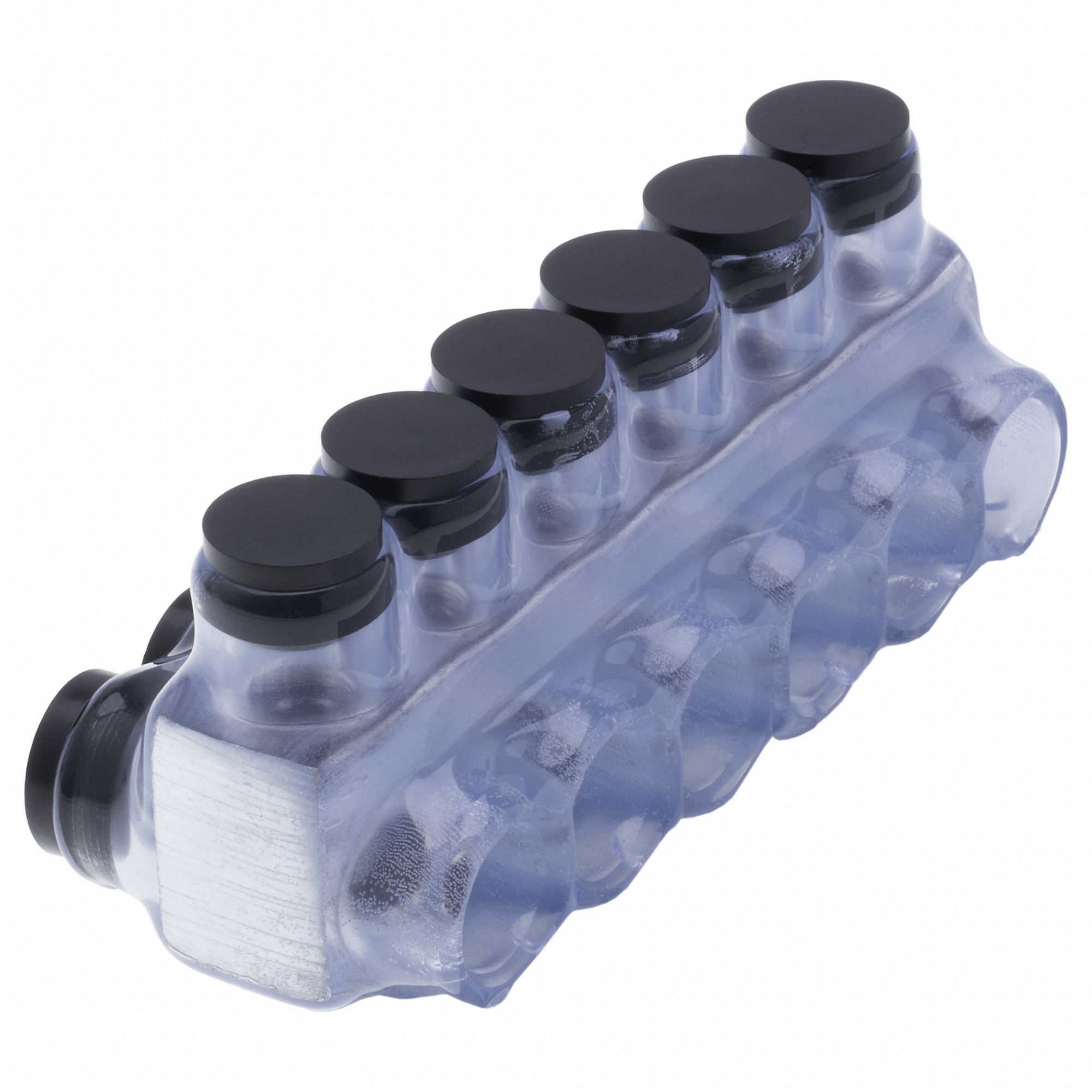 MultitapConnector, Alum, Clear, Hex, 6Port