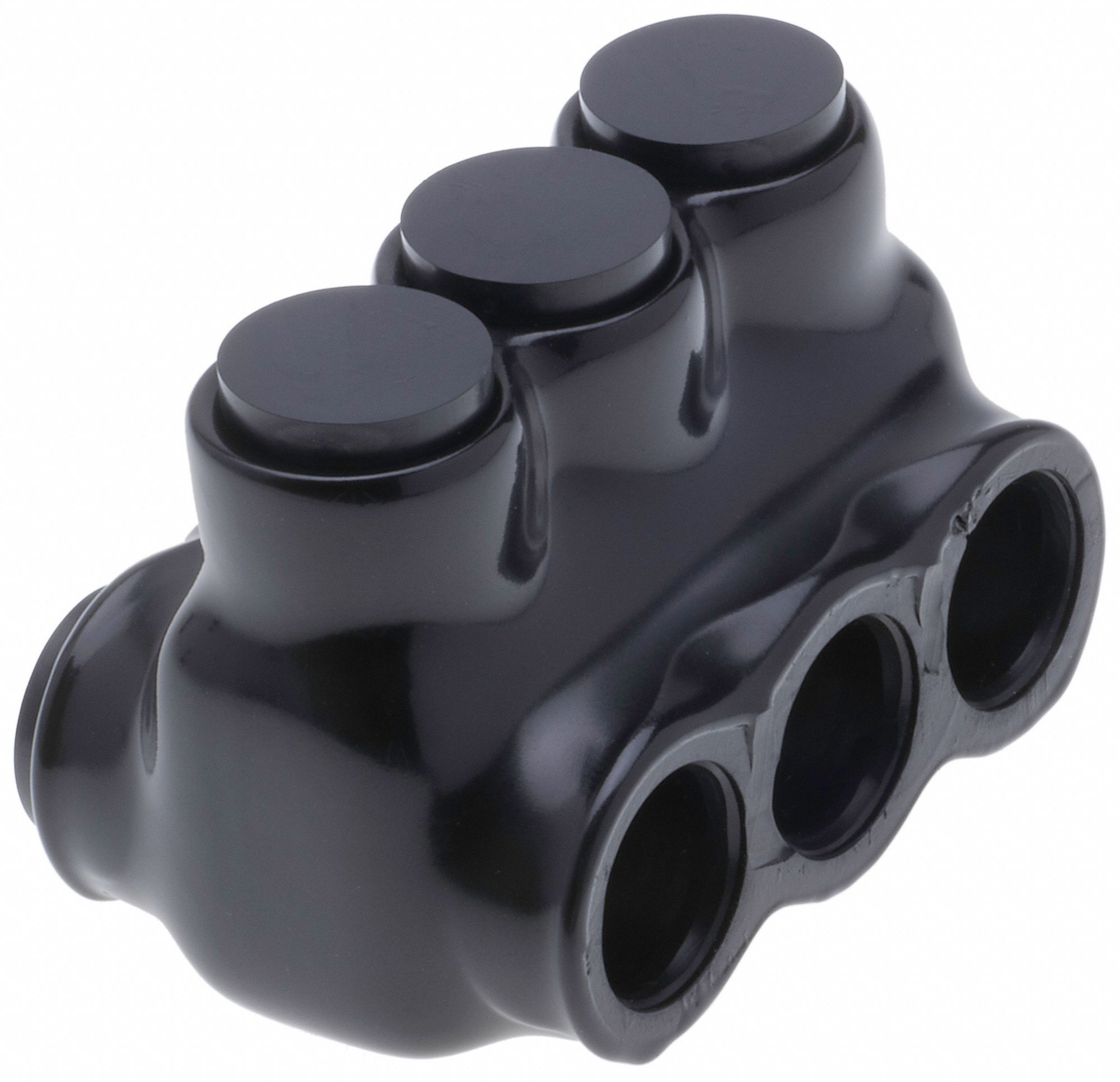 MultitapConnector, Alum, Blk, Hex, 3Port
