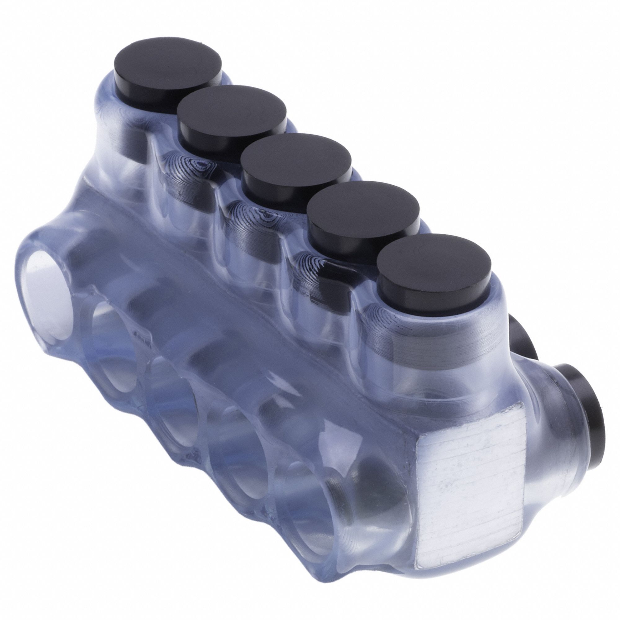 MultitapConnector, Alum, Clear, Hex, 5Port