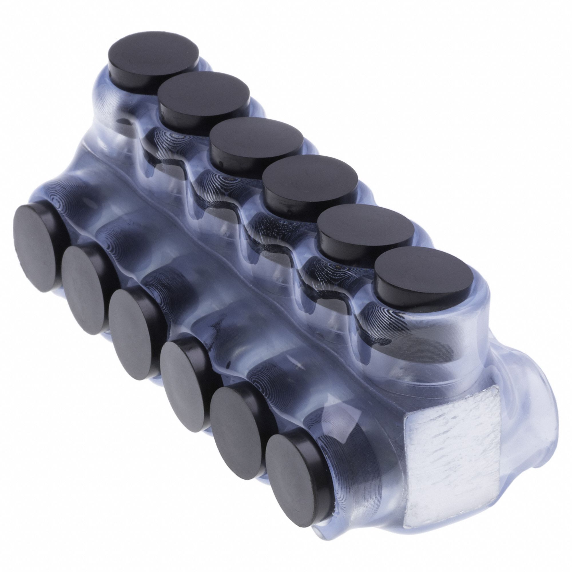 MultitapConnector, Alum, Clear, Hex, 6Port