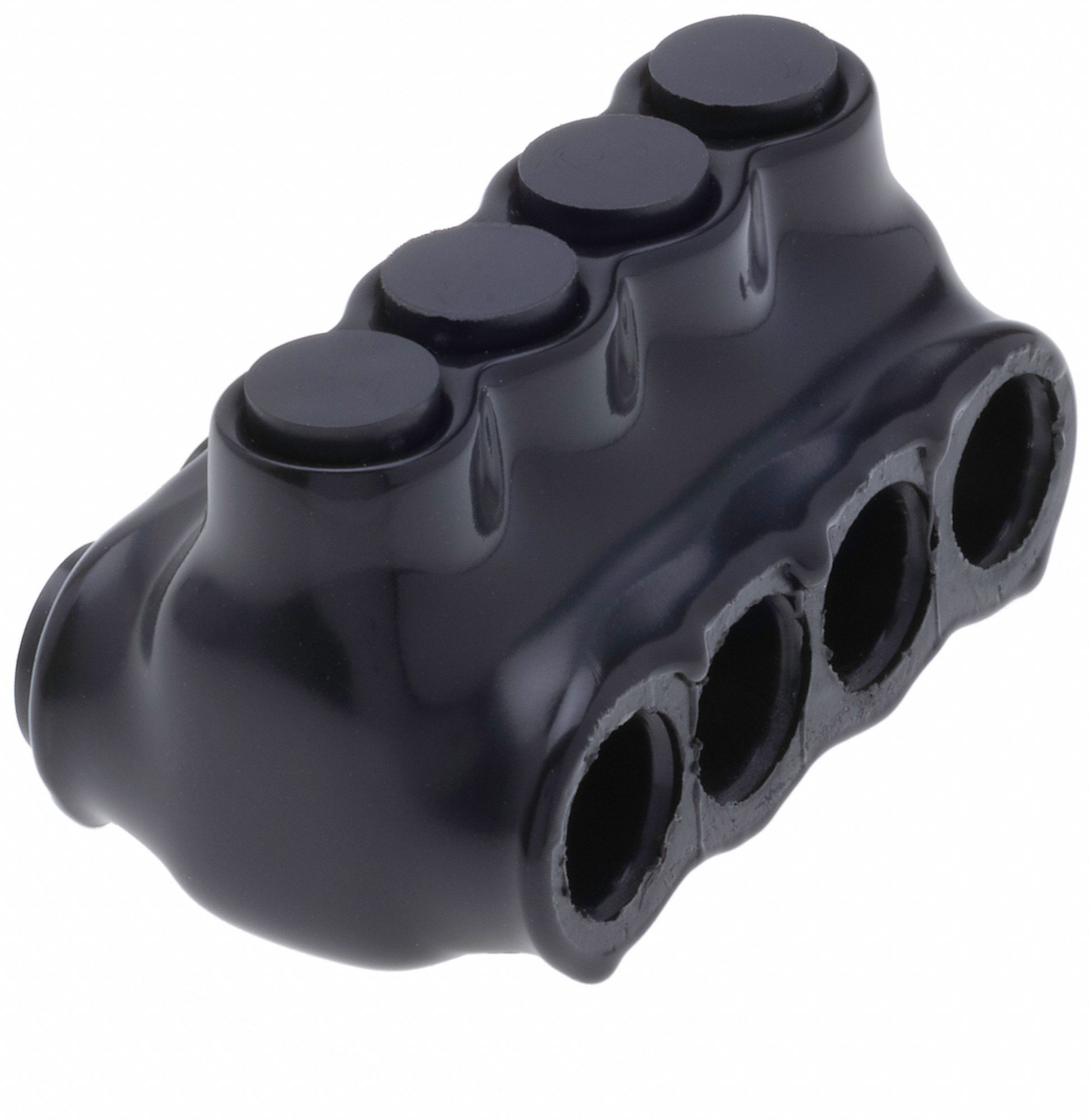 MultitapConnector, Alum, Blk, Hex, 4Port