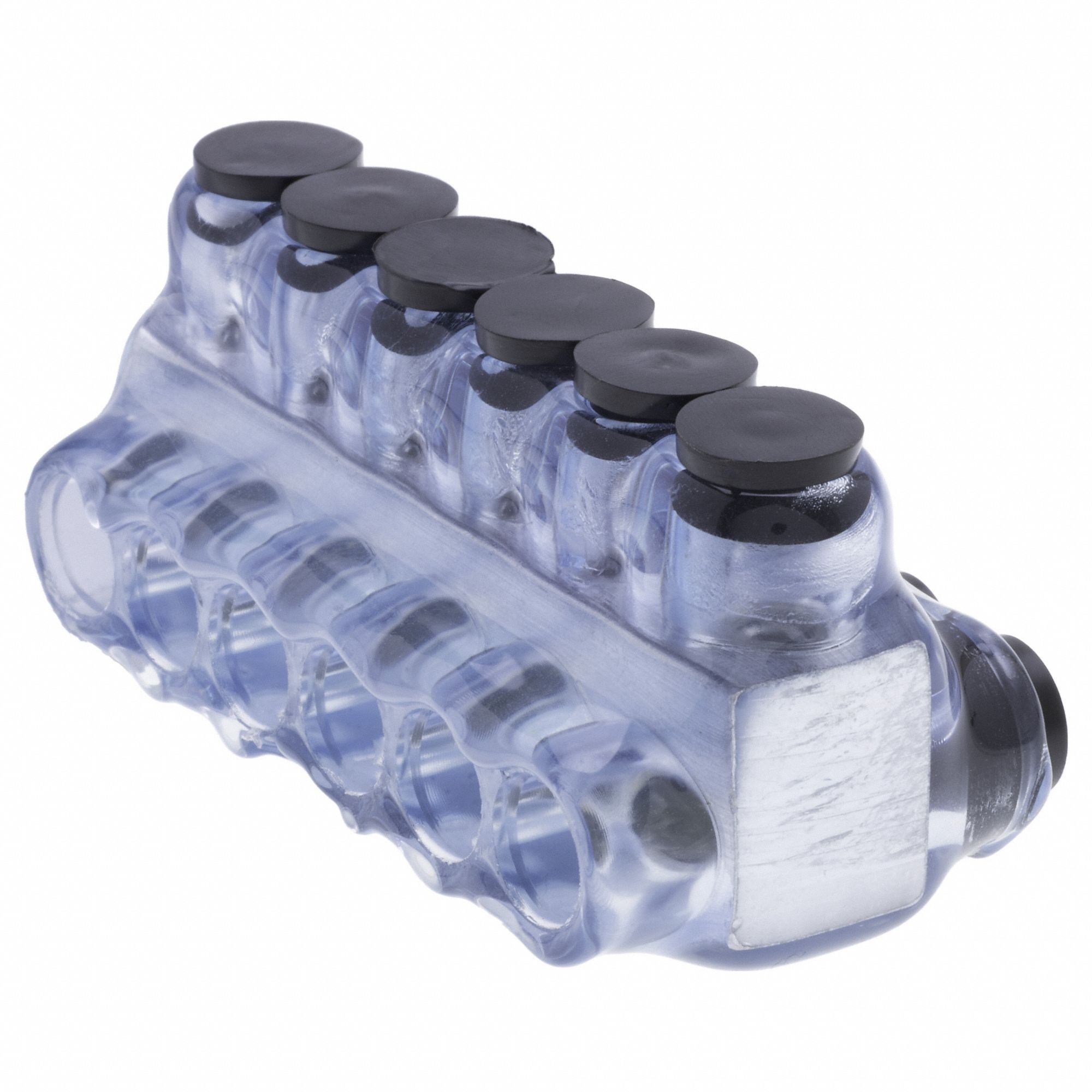 MultitapConnector, Alum, Clear, Hex, 6Port