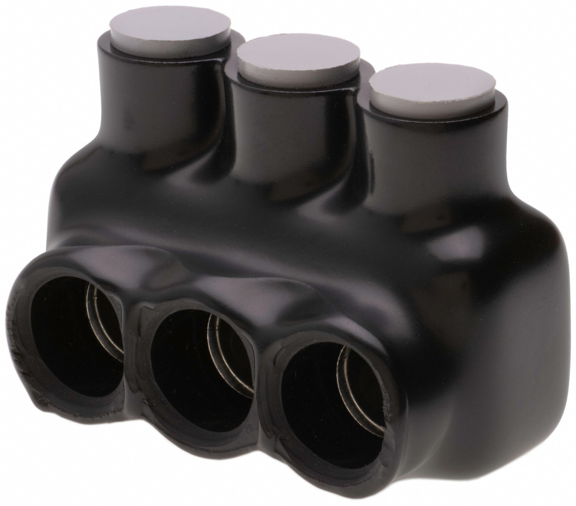 MultitapConnector, Alum, Blk, Hex, 3Port