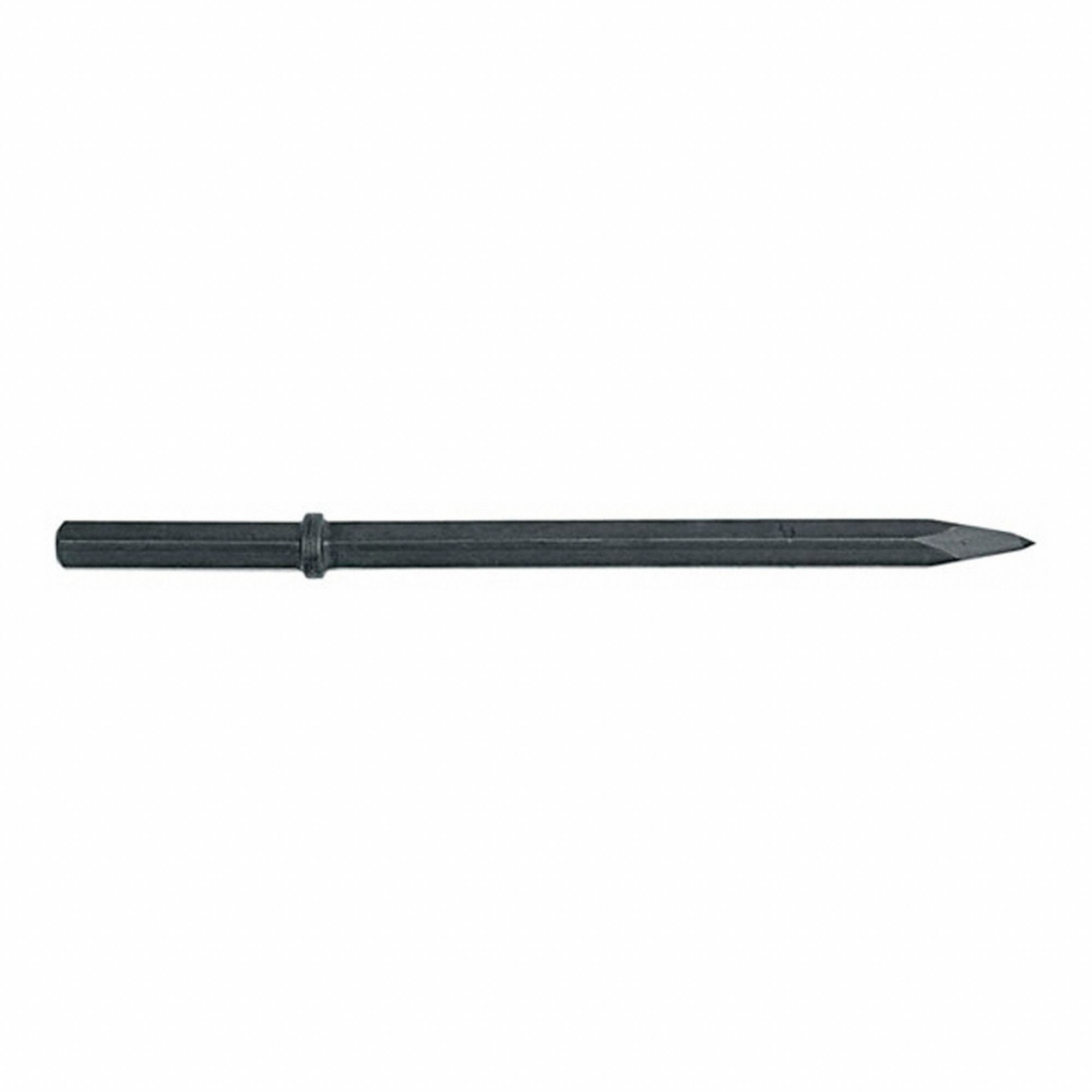 MOIL POINT, STEEL, 1⅛ X 6 IN HEX SHANK, 24 IN LENGTH, STANDARD-DUTY