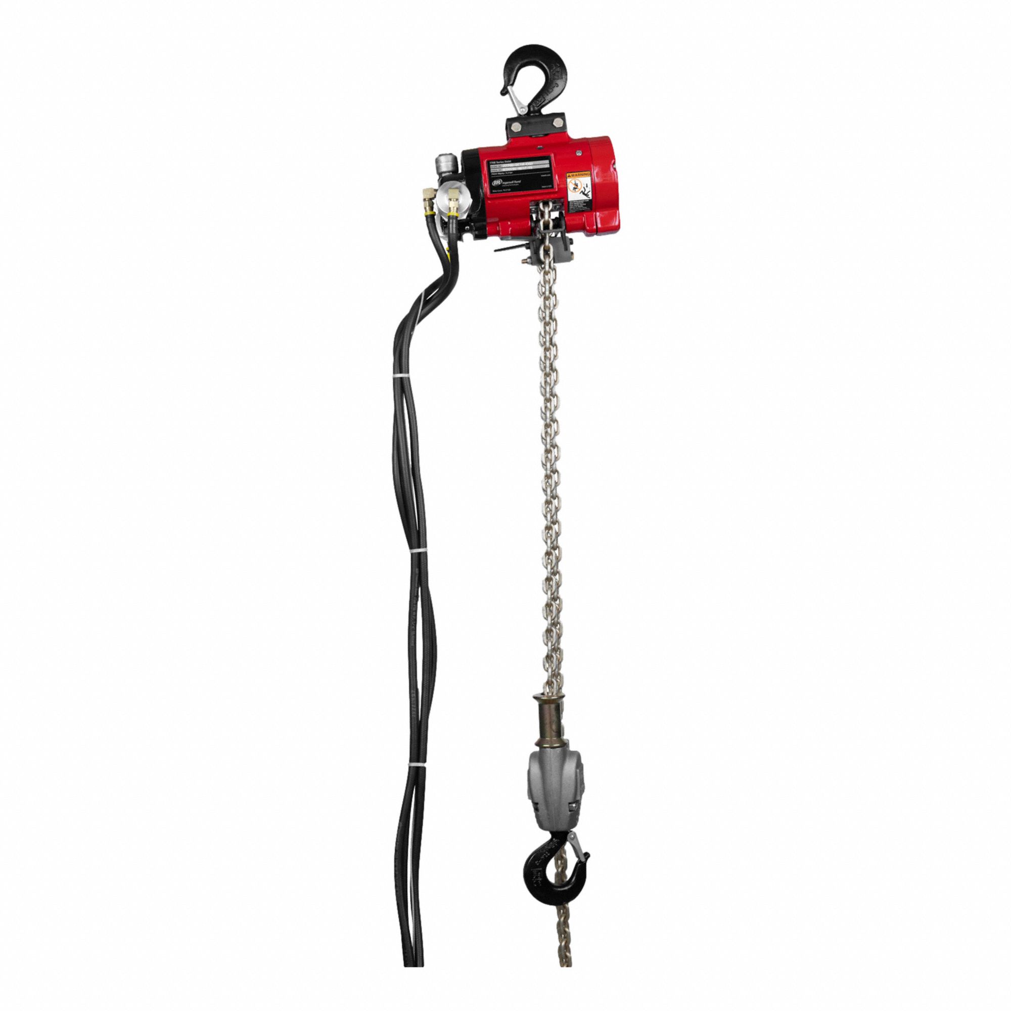 AIR CHAIN HOIST, RED, 550 LB CAPACITY, 1/2