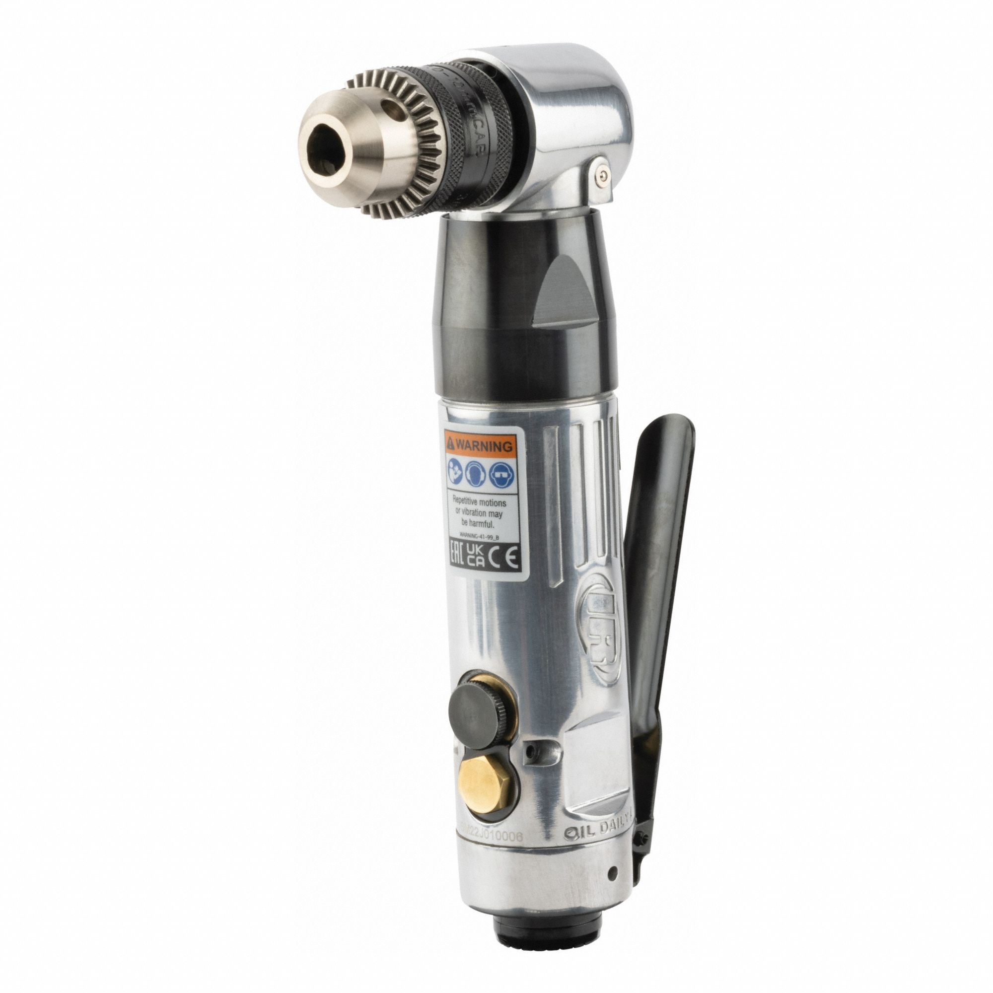 ANGLE AIR DRILL,3/8 IN,1800RPM,0.33HP