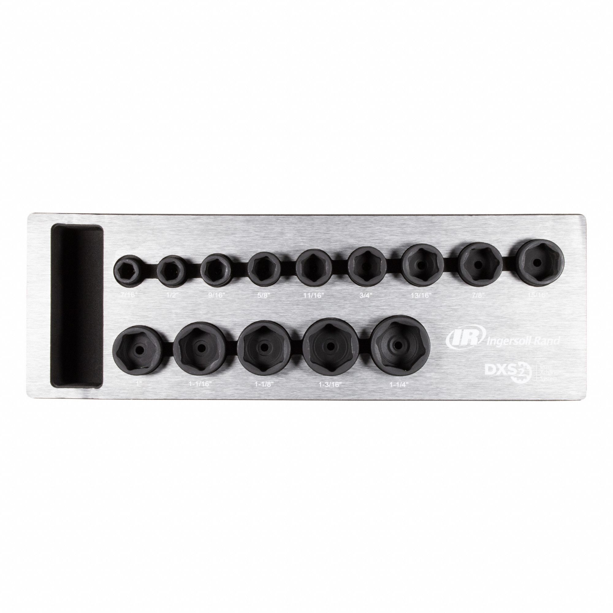 SOCKET SET,IMPACT,SAE,6-POINT,14 PIECES