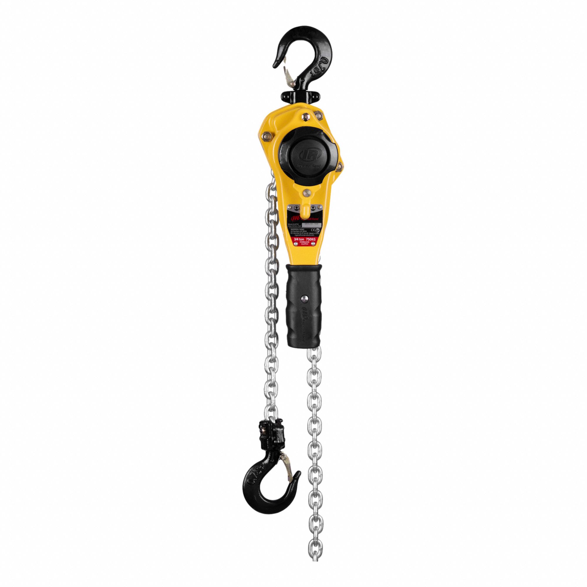LEVER/MANUAL CHAIN HOIST, 15 FT L, HOOK MOUNT
