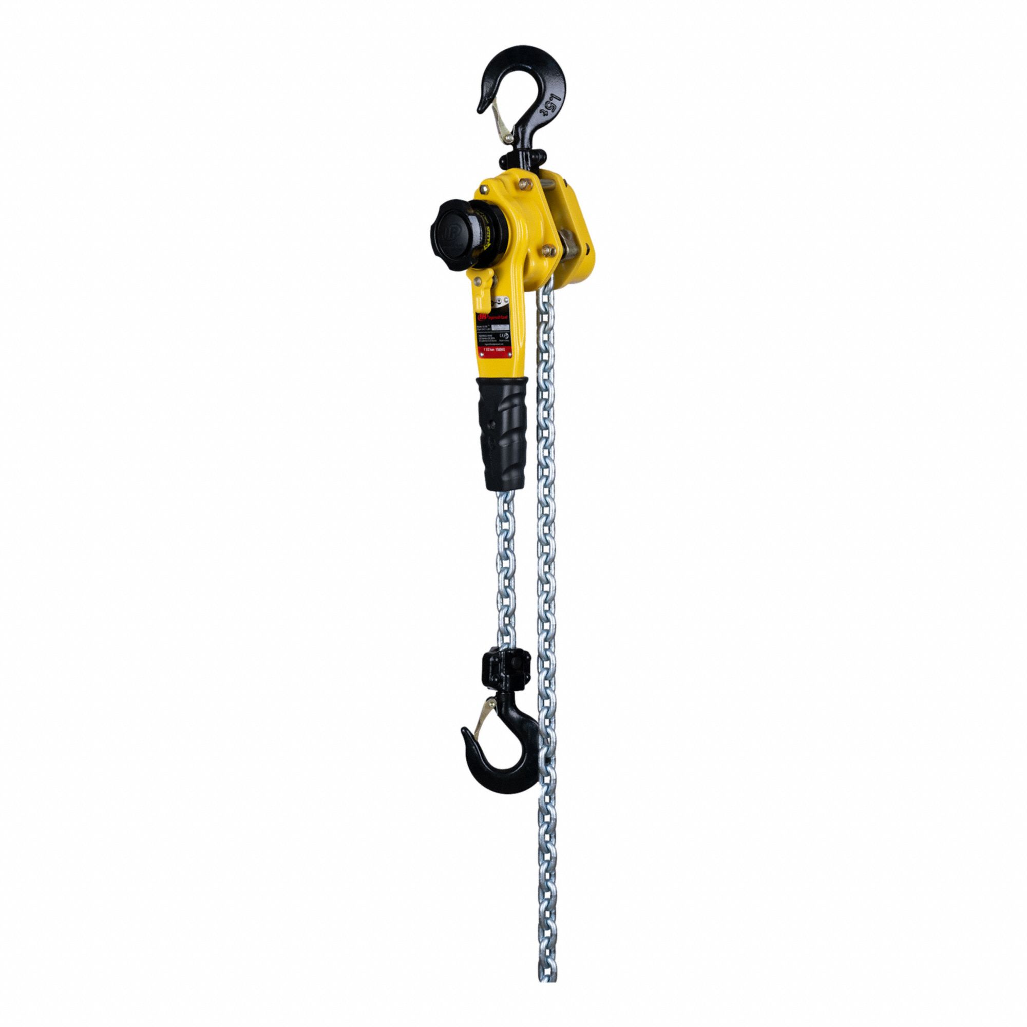 LEVER/MANUAL CHAIN HOIST, 15 FT L, HOOK MOUNT
