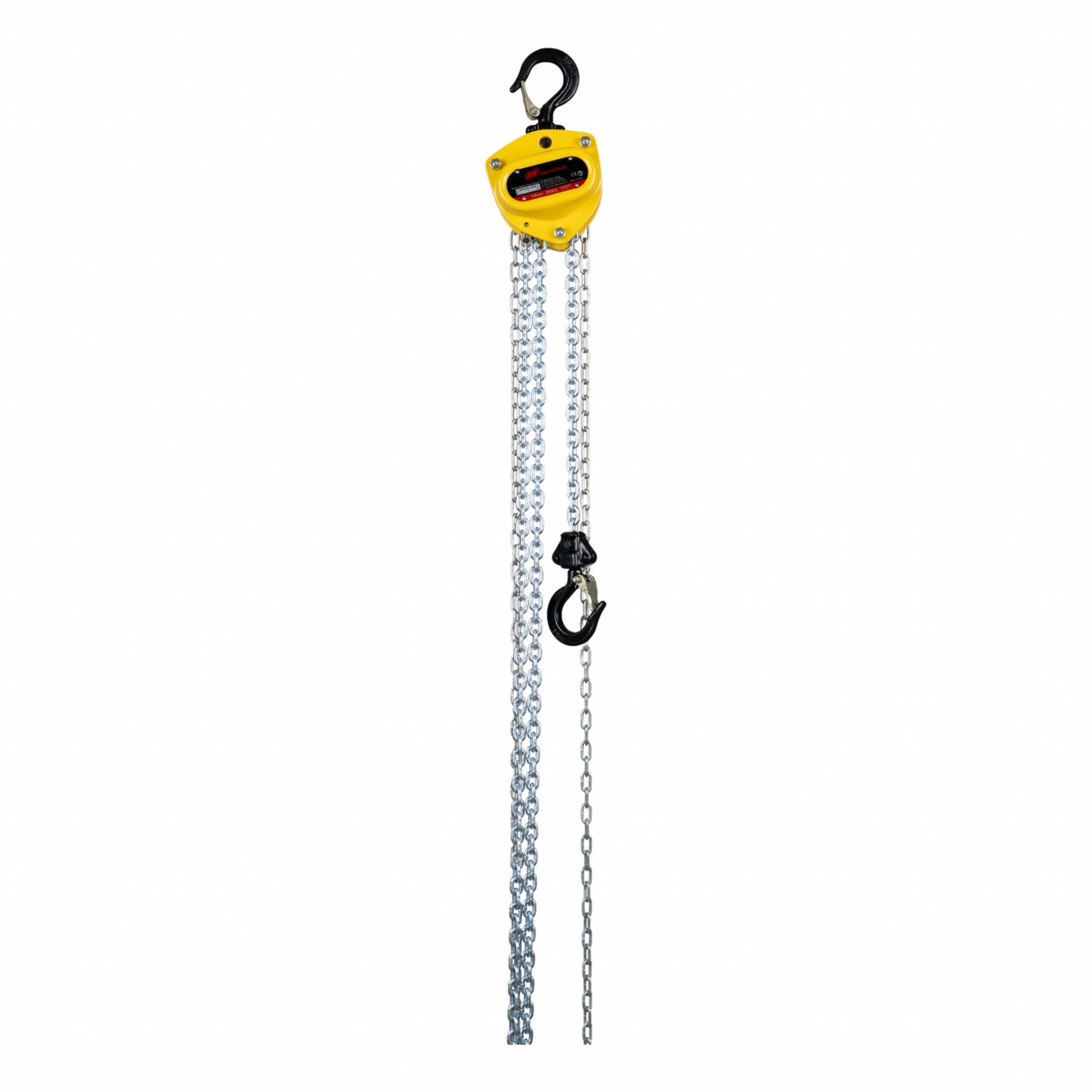 LEVER/MANUAL CHAIN HOIST, STEEL, CORROSION RESISTANT CHAIN, 550 LB MAXIMUM LIFTING CAPACITY, HOOK MOUNTED