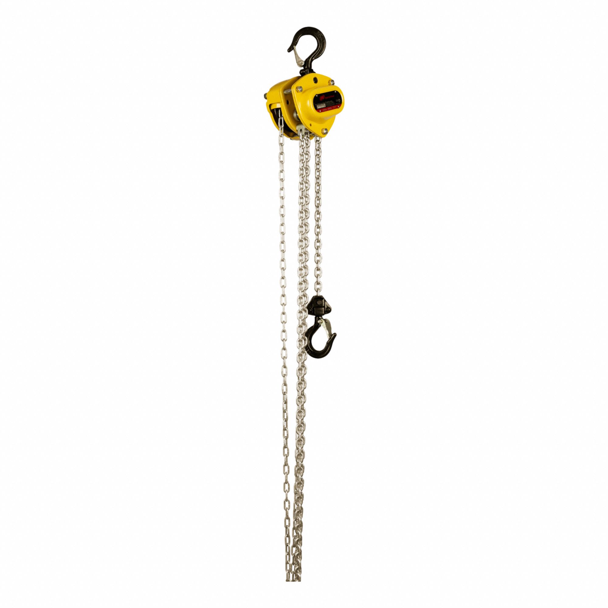 LEVER/MANUAL CHAIN HOIST, STEEL, CORROSION RESISTANT CHAIN, 550 LB MAXIMUM LIFTING CAPACITY, HOOK MOUNTED