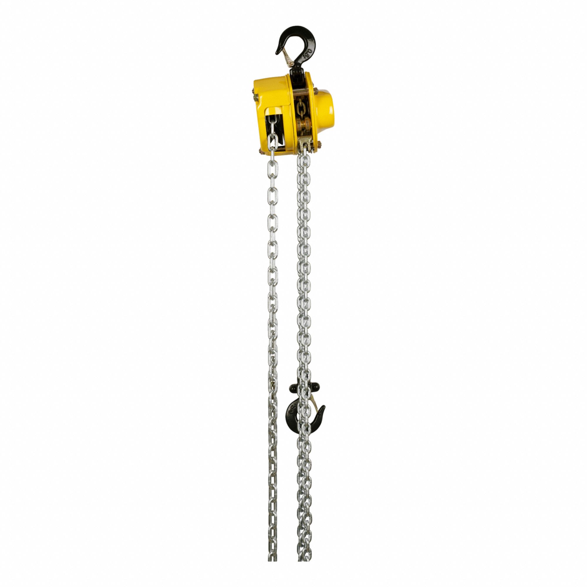 LEVER/MANUAL CHAIN HOIST, STEEL, CORROSION RESISTANT CHAIN, 1 TON MAXIMUM LIFTING CAPACITY, HOOK MOUNTED