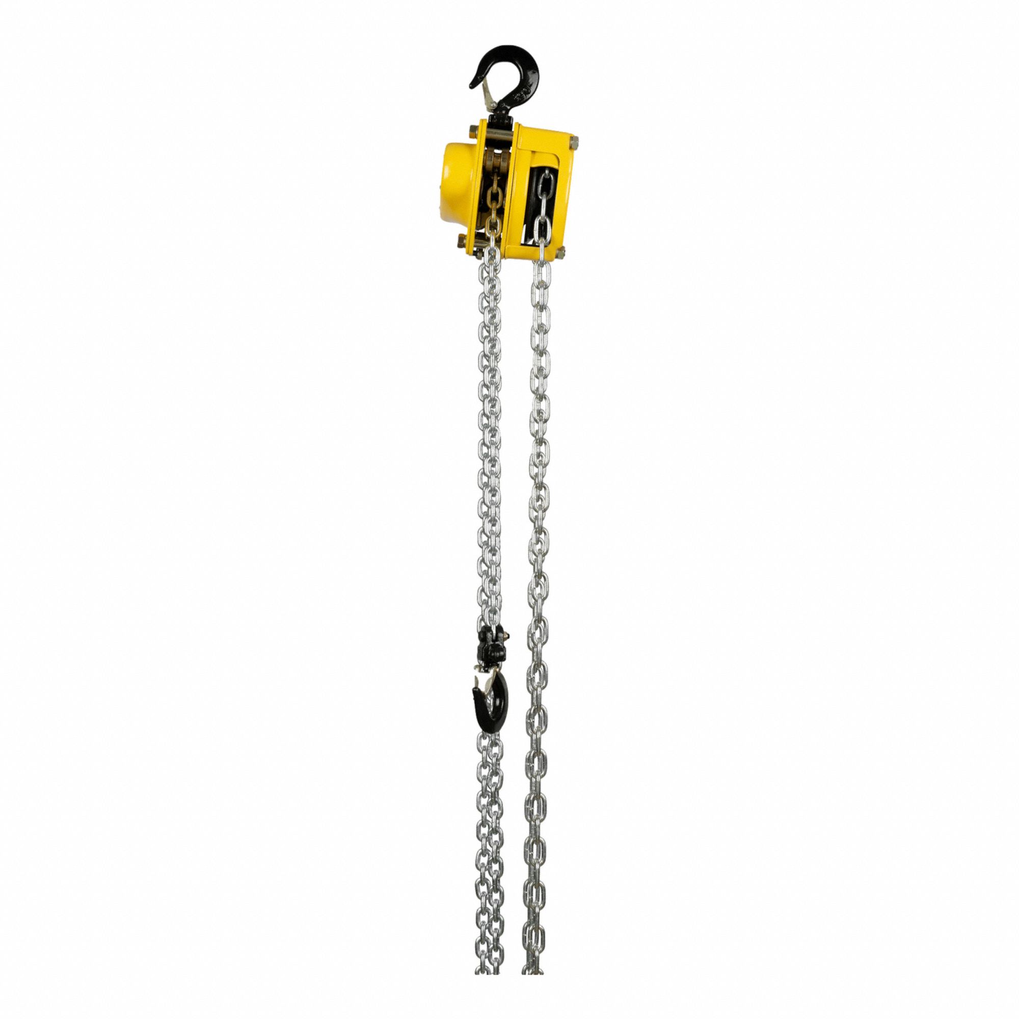 LEVER/MANUAL CHAIN HOIST, STEEL, CORROSION RESISTANT CHAIN, 1 TON MAXIMUM LIFTING CAPACITY, HOOK MOUNTED