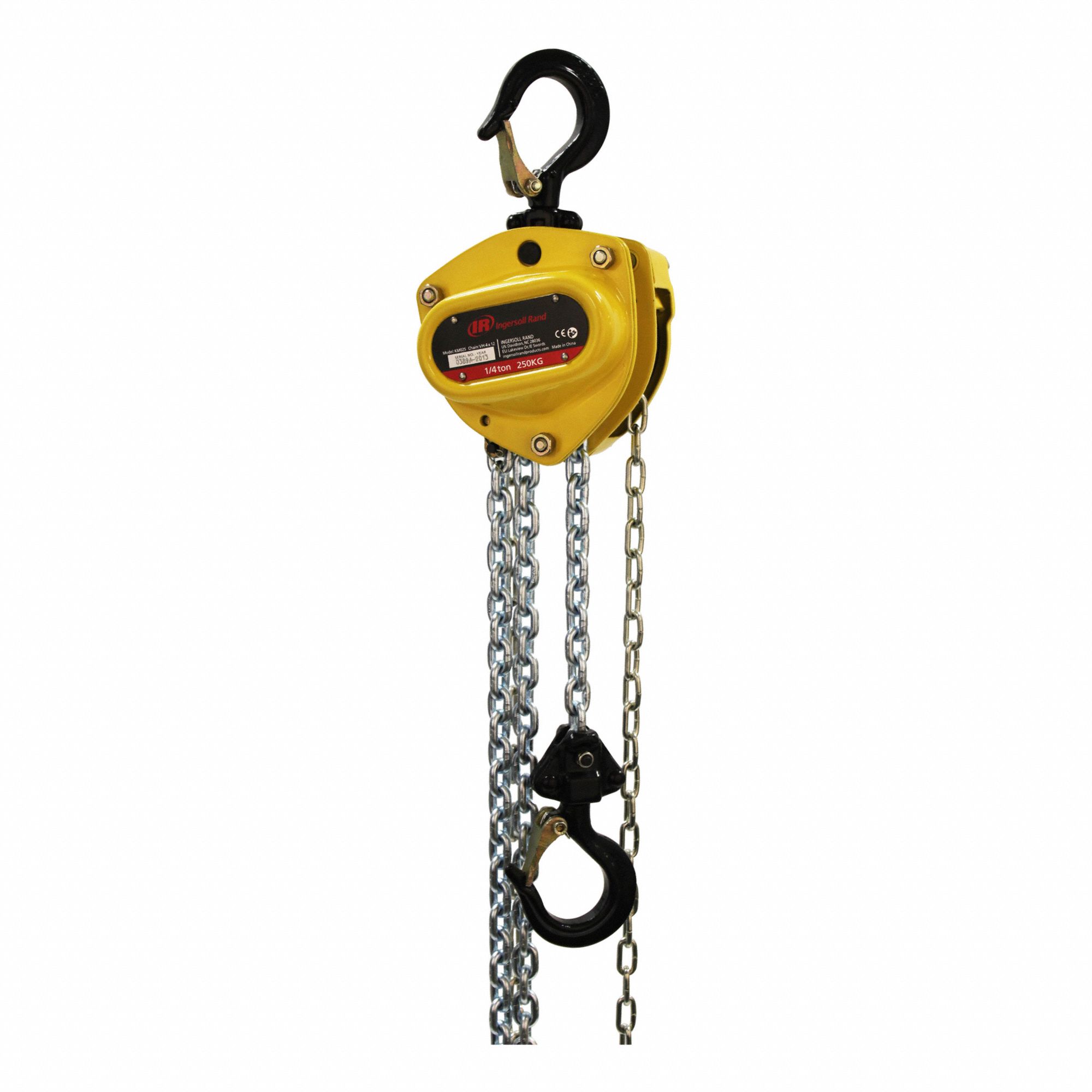 LEVER/MANUAL CHAIN HOIST, STEEL, CORROSION RESISTANT CHAIN, 2 TON MAXIMUM LIFTING CAPACITY, HOOK MOUNTED
