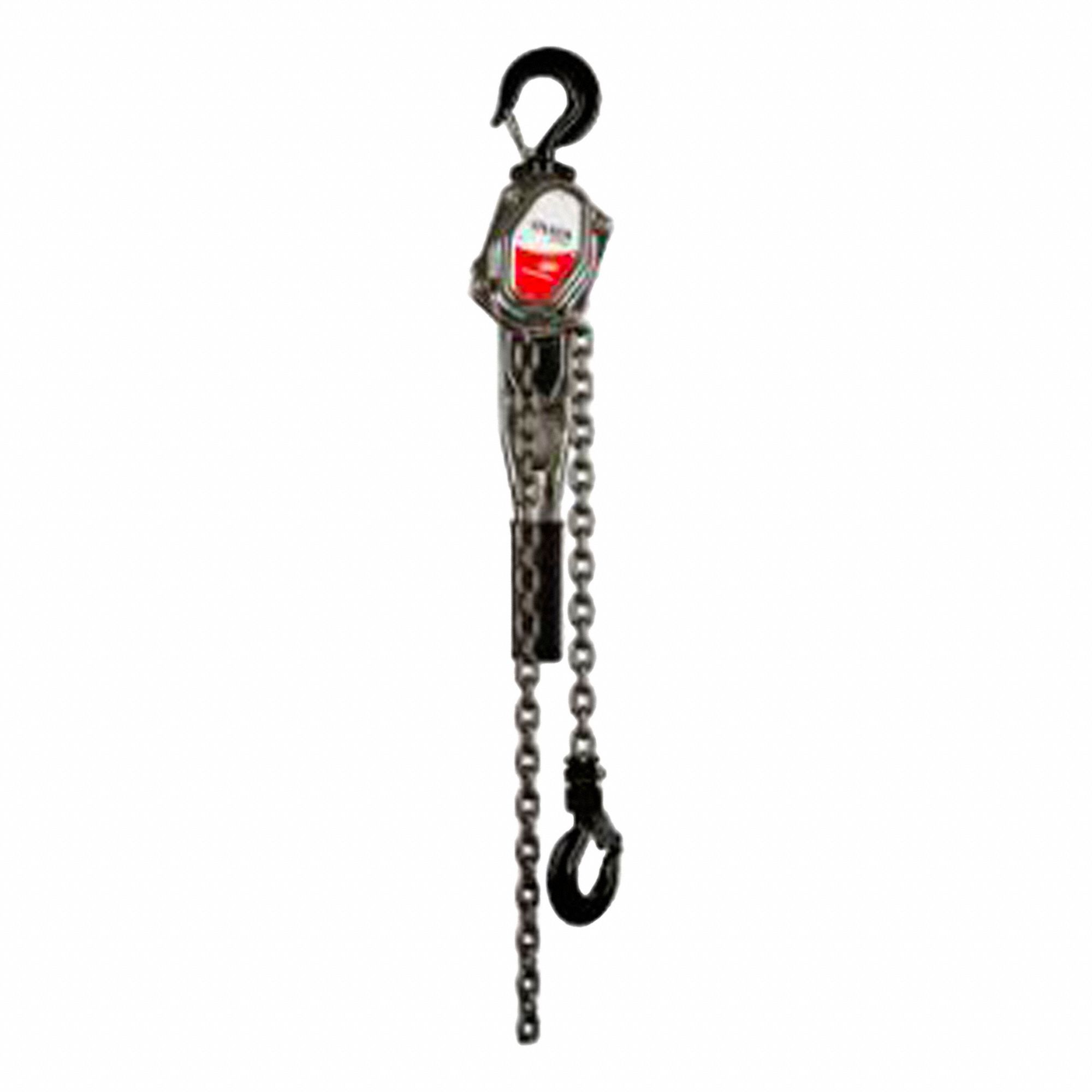 LEVER/MANUAL CHAIN HOIST, GREY, STEEL, CORROSION RESISTANT CHAIN, 1,500 KG LIFTING CAPACITY, HOOK MOUNT
