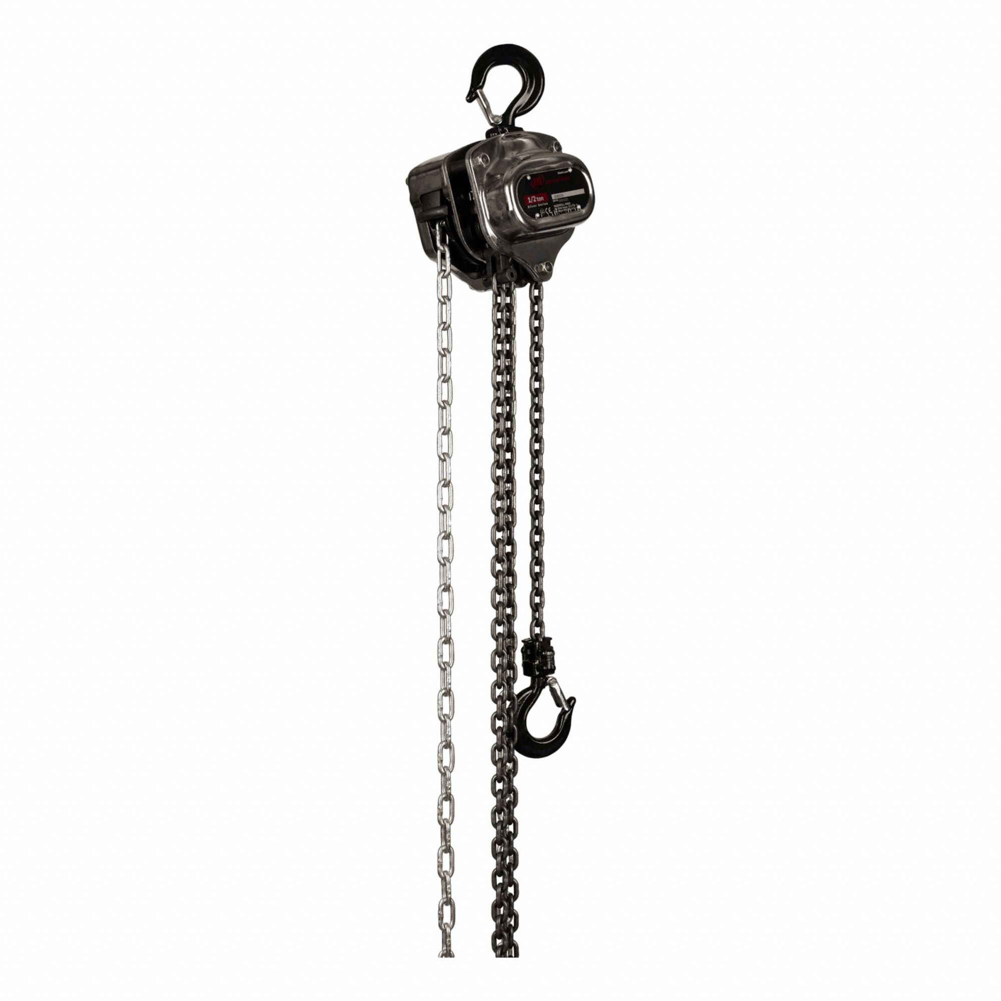 LEVER/MANUAL CHAIN HOIST, GREY, STEEL, CORROSION RESISTANT CHAIN, 500 KG MAXIMUM LIFTING CAPACITY, HOOK MOUNT