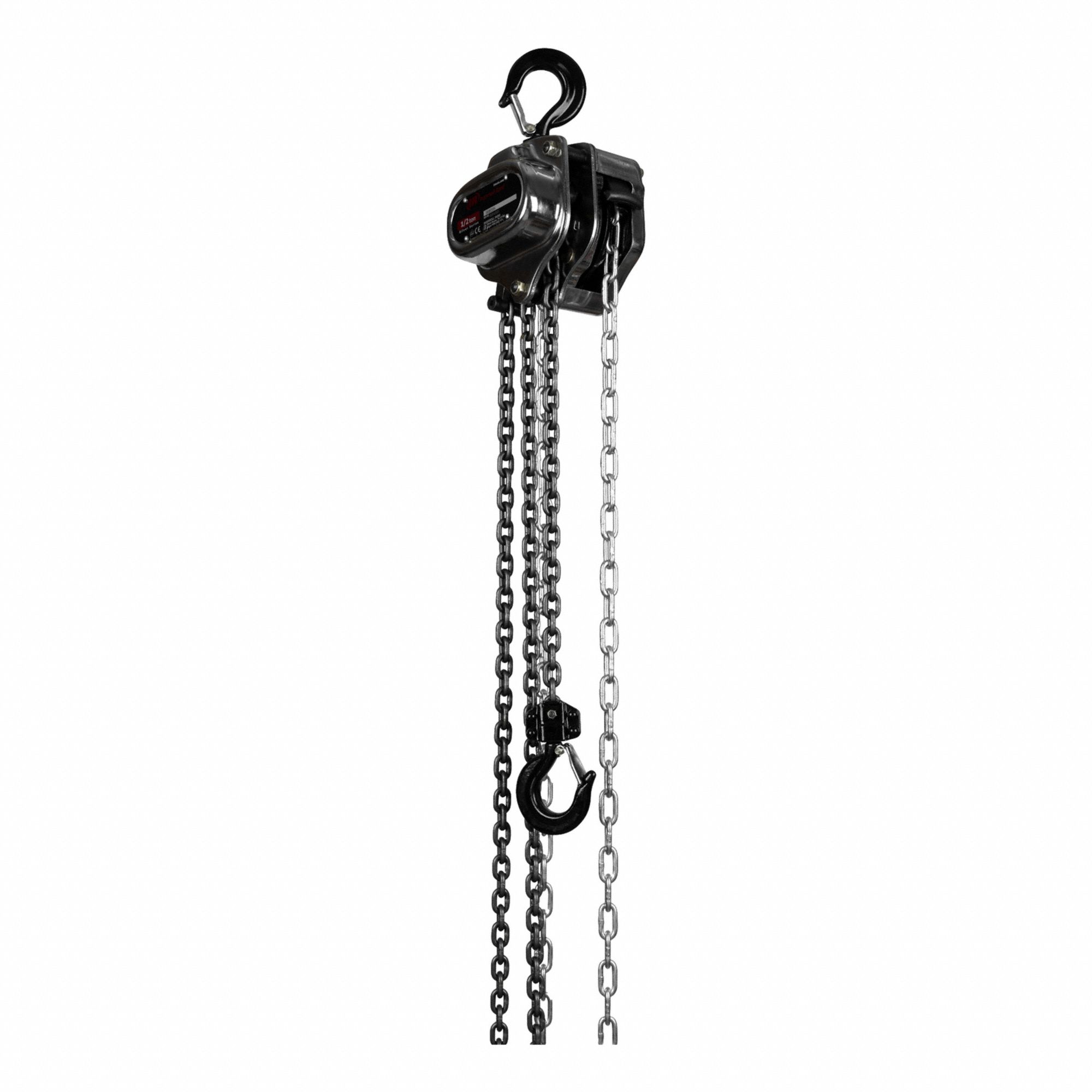 LEVER/MANUAL CHAIN HOIST, GREY, STEEL, CORROSION RESISTANT CHAIN, 500 KG MAXIMUM LIFTING CAPACITY, HOOK MOUNT