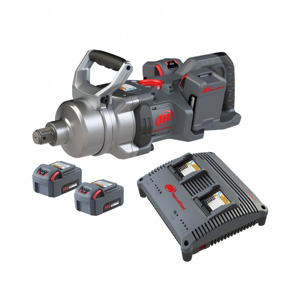 CORDLESS IMPACT WRENCH KIT, 20V DC, D-HANDLE, 1 IN FRICTION RING, STANDARD, 2600 FT-LB