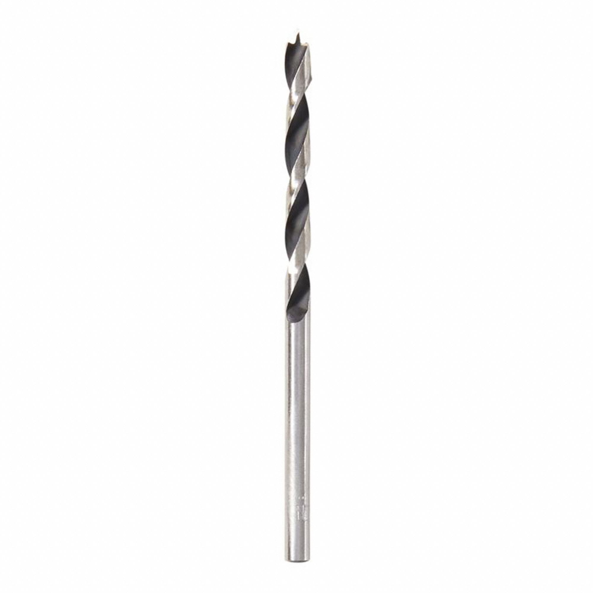 DRILL BIT, BRAD POINT, 2 9/16 X 1/8 IN, 1/8 IN SHANK, 1 7/16 IN TWIST